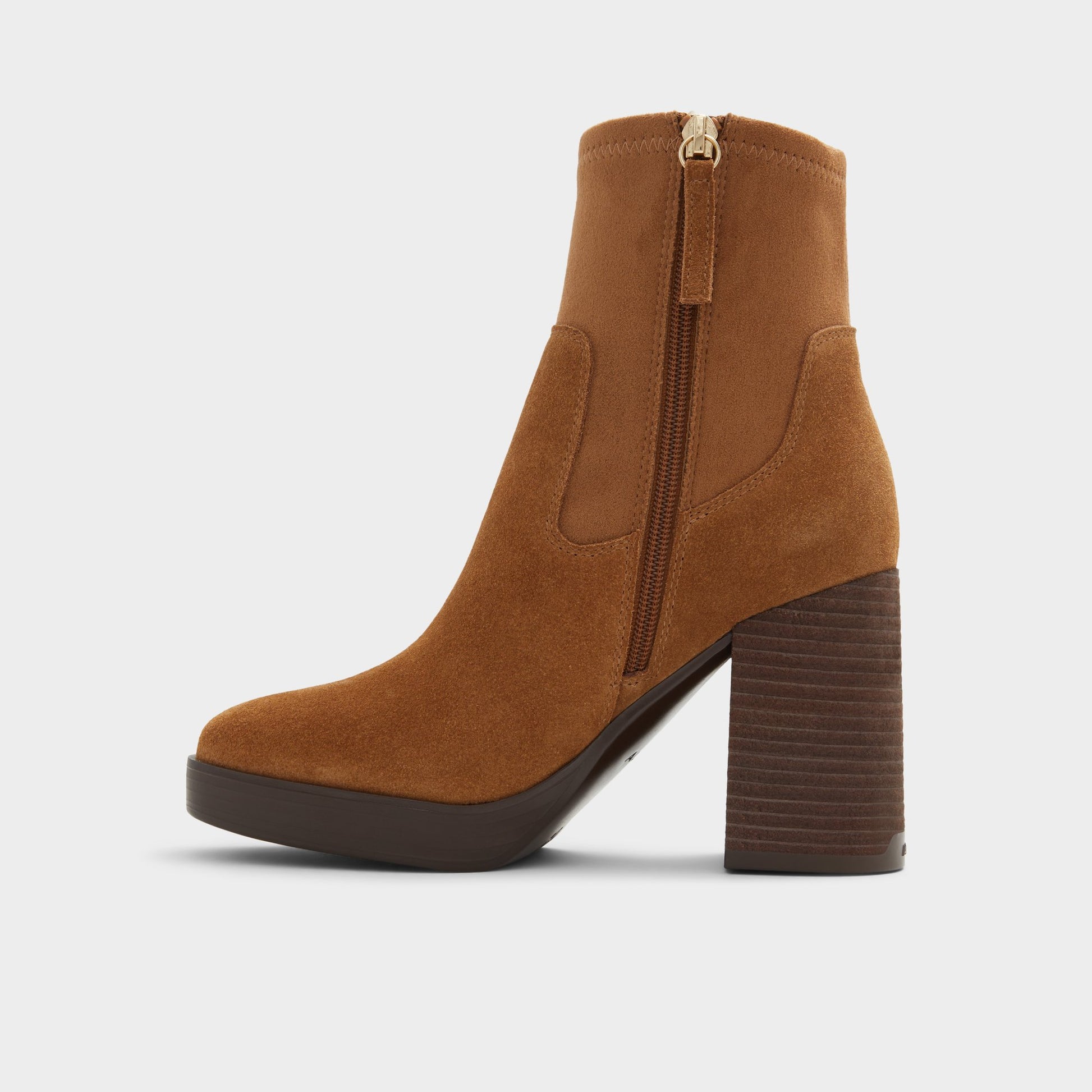 Side view of Dark Brown Voss Ankle boot