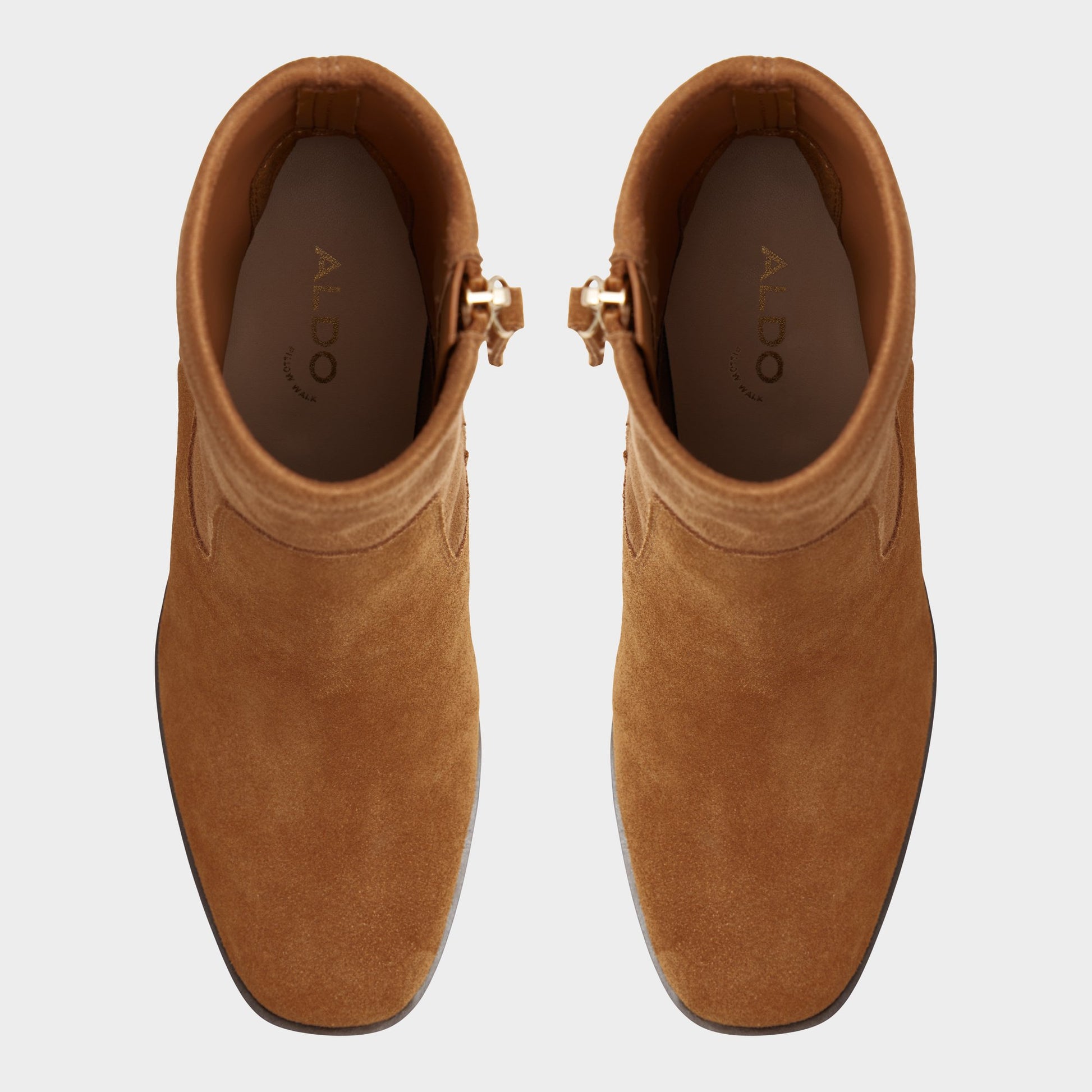 Top-down view of the Dark Brown Voss Ankle boot