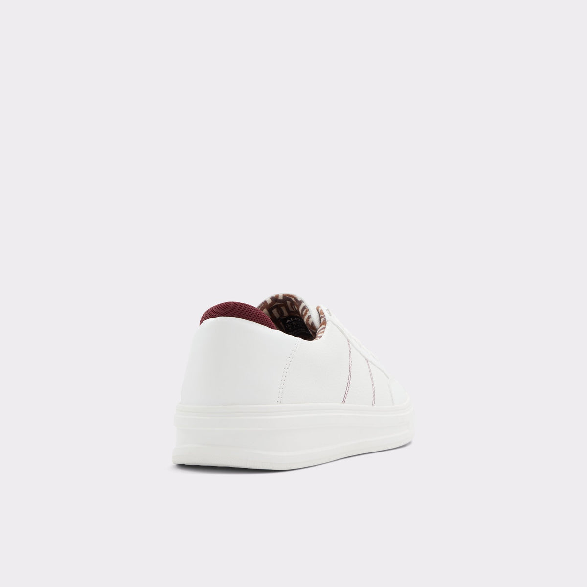 Three-quarter angle of White Midcourt Low top sneaker's back side