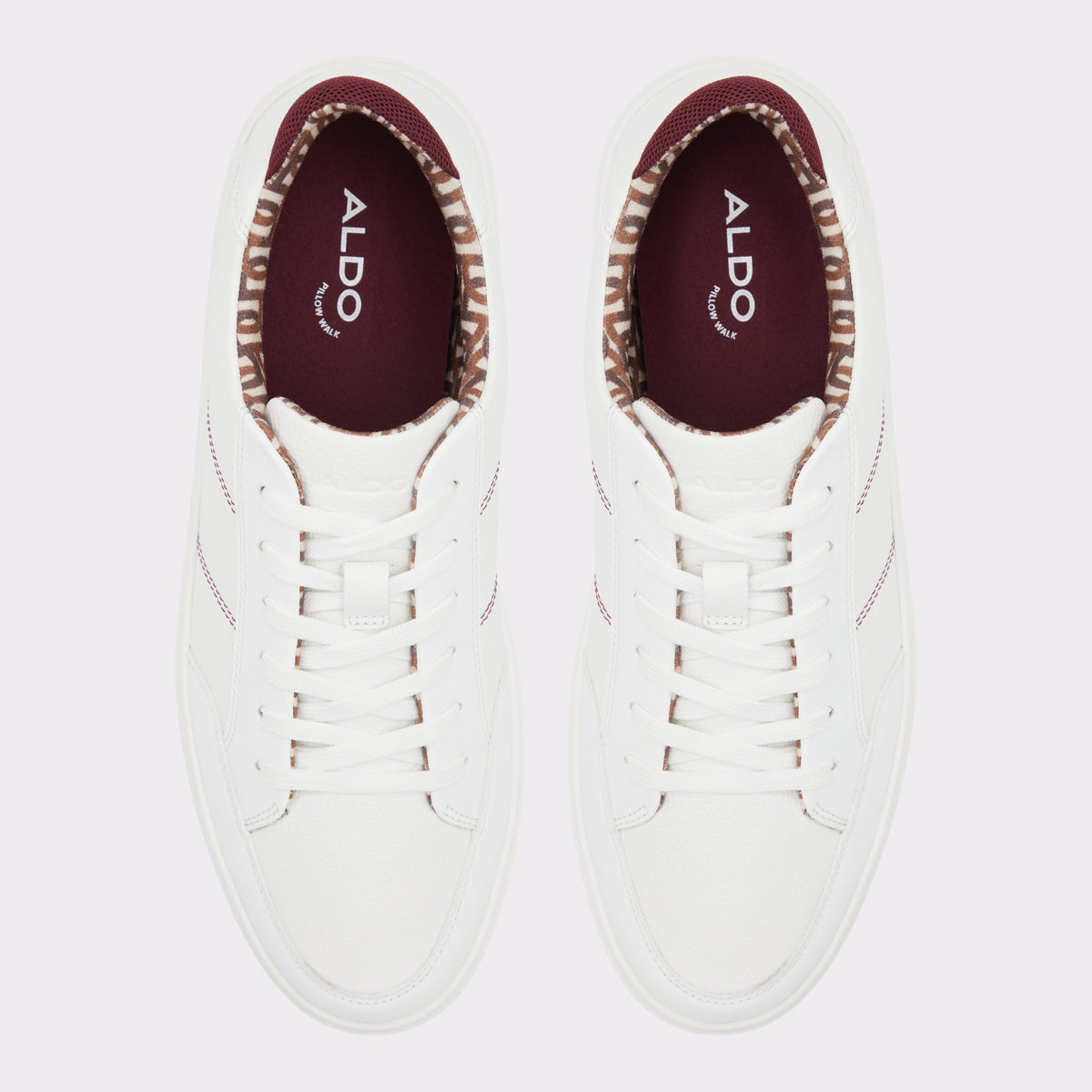 Top-down view of the White Midcourt Low top sneaker
