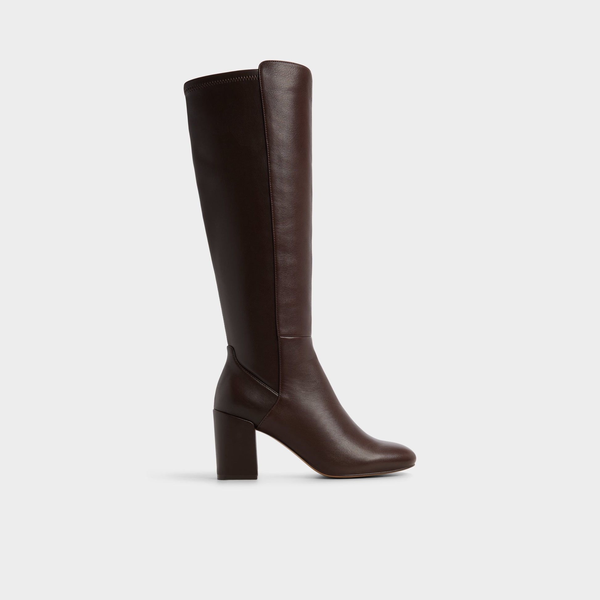 Main View of Brown overflow Satori Knee-high boot for Womens