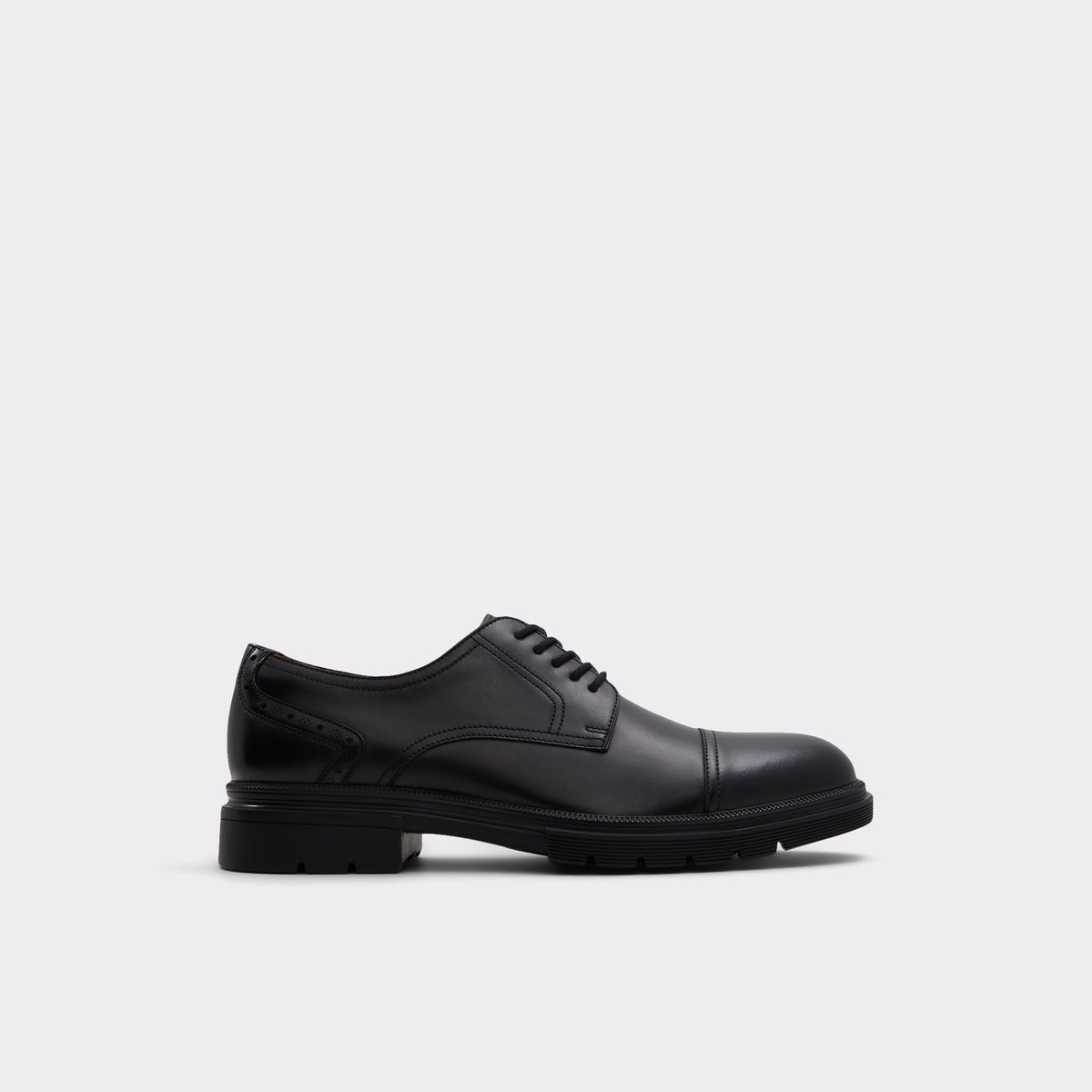 Vue principale de Noir Geller Chaussure Oxford pour Hommes