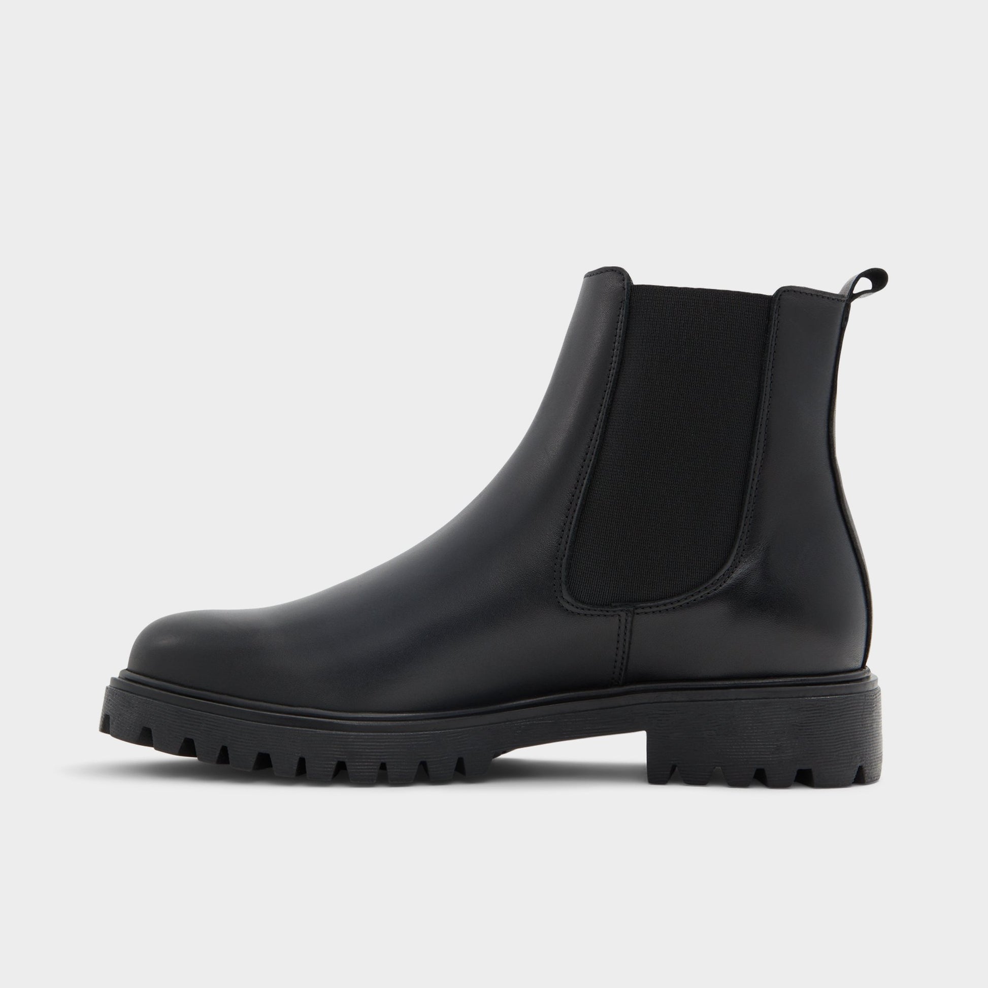 Side view of Black Adalitlan Chelsea boot