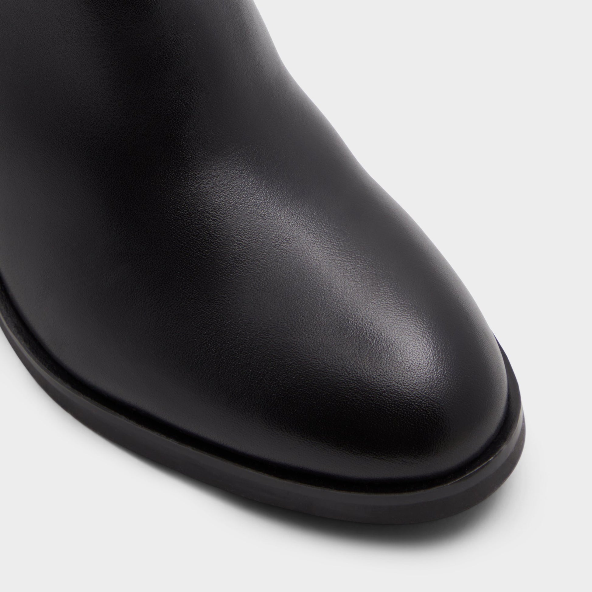 Close-up of the Black Aalinah Knee-high boot