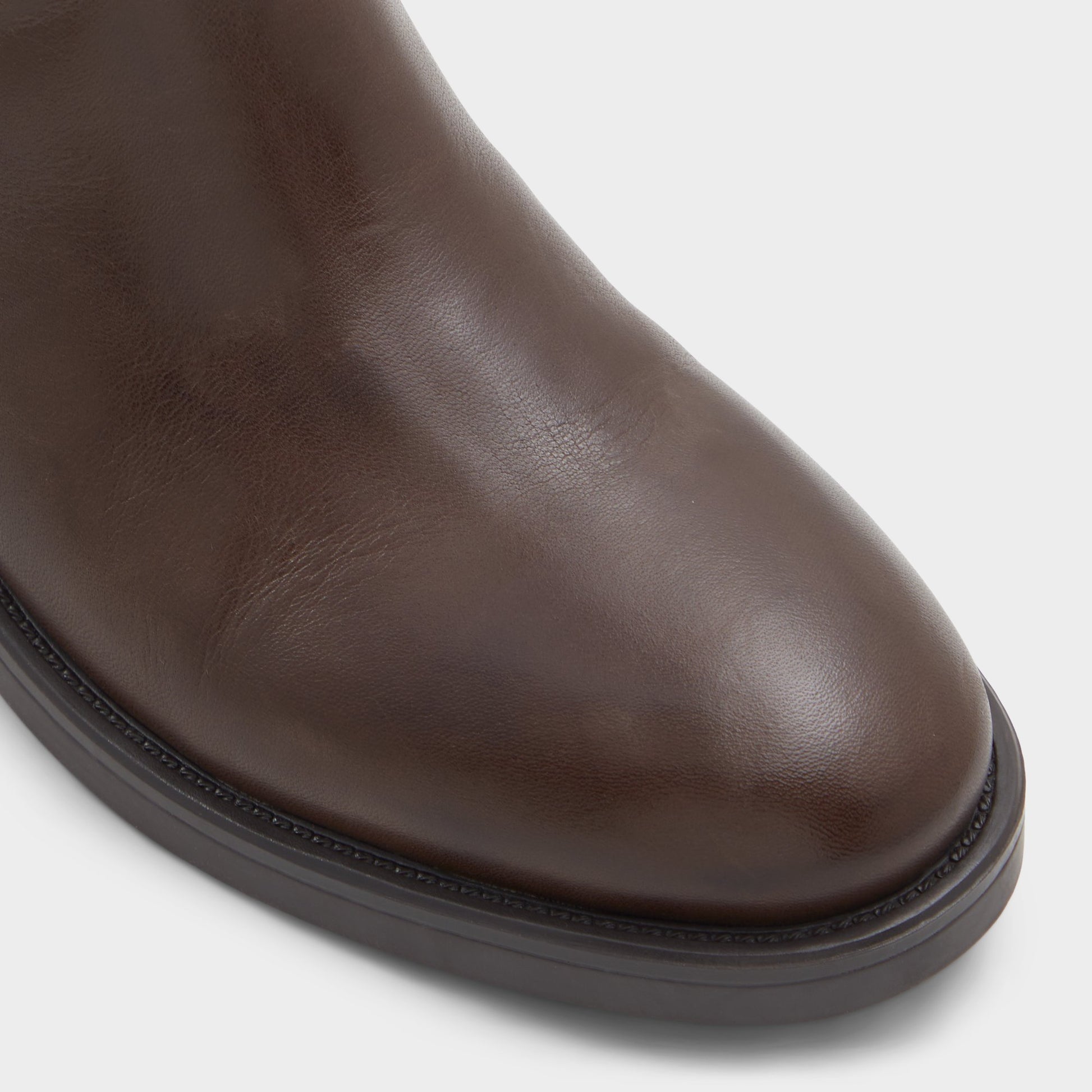 Close-up of the Dark Brown Loreina Riding boot