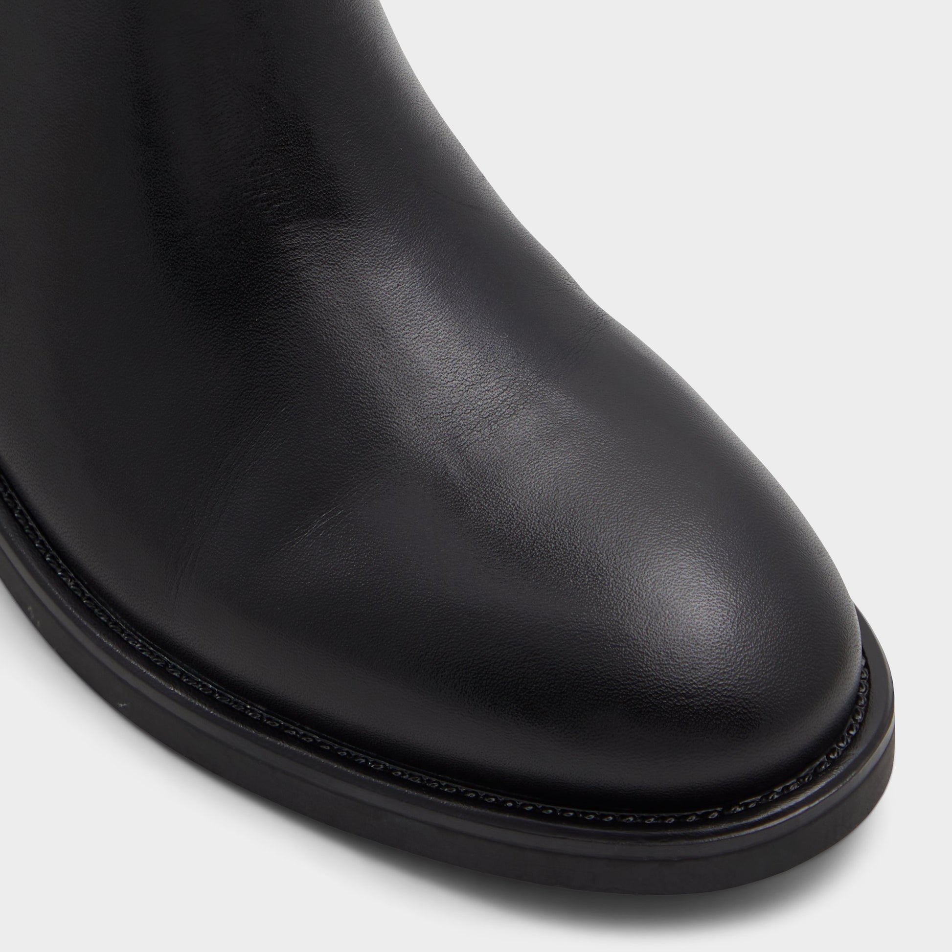 Close-up of the Black Loreina Riding boot