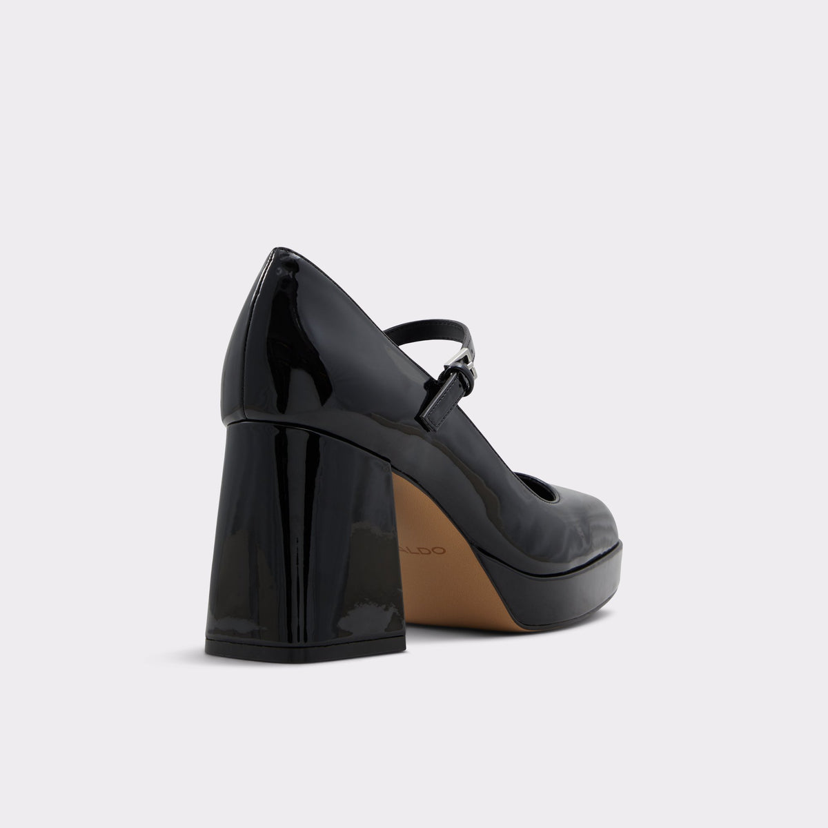 Angle de trois quarts de l'arrière de Oxford Trowe Talons hauts Mary Jane
