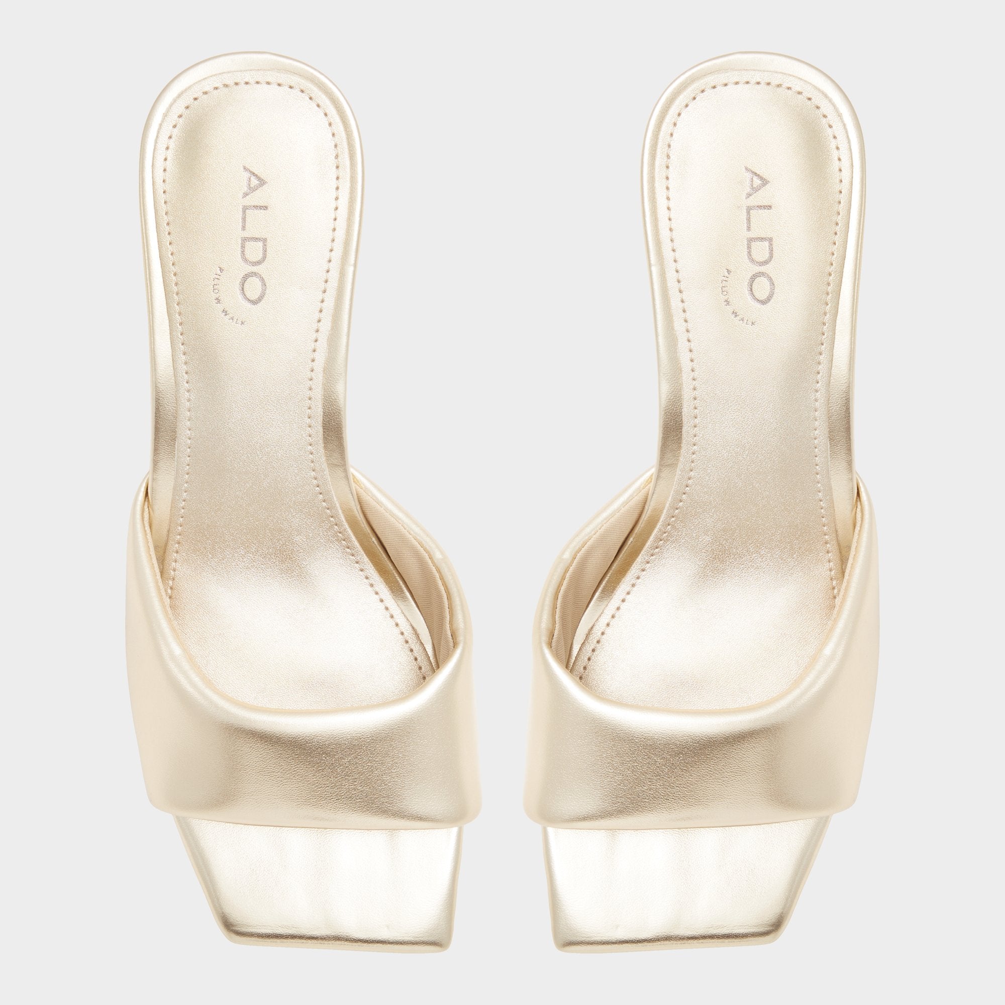 Aneka Gold Women's Heeled mules