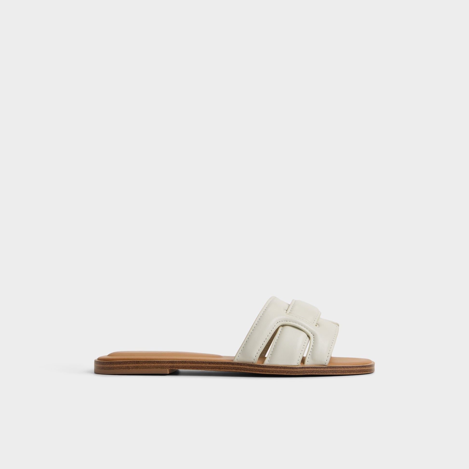 Main View of White/Bone Elenaa Slide sandal for Womens