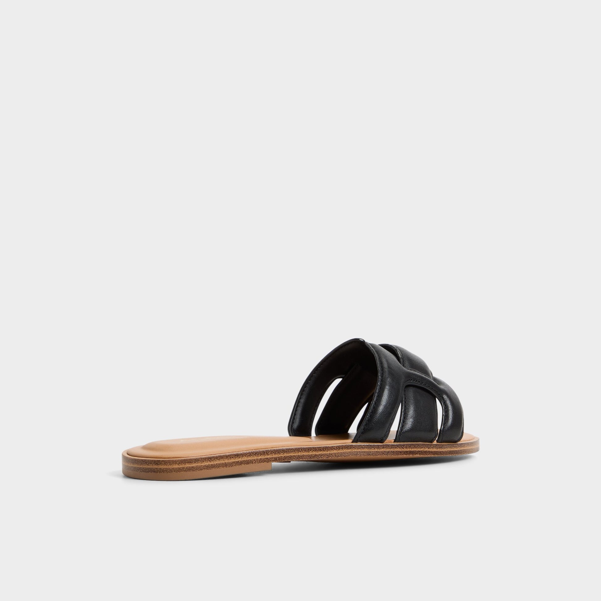 Three-quarter angle of Oxford Elenaa Slide sandal's back side