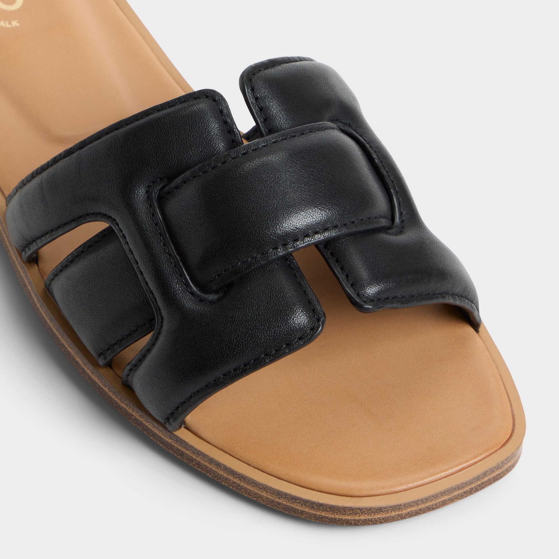 Close-up of the Oxford Elenaa Slide sandal