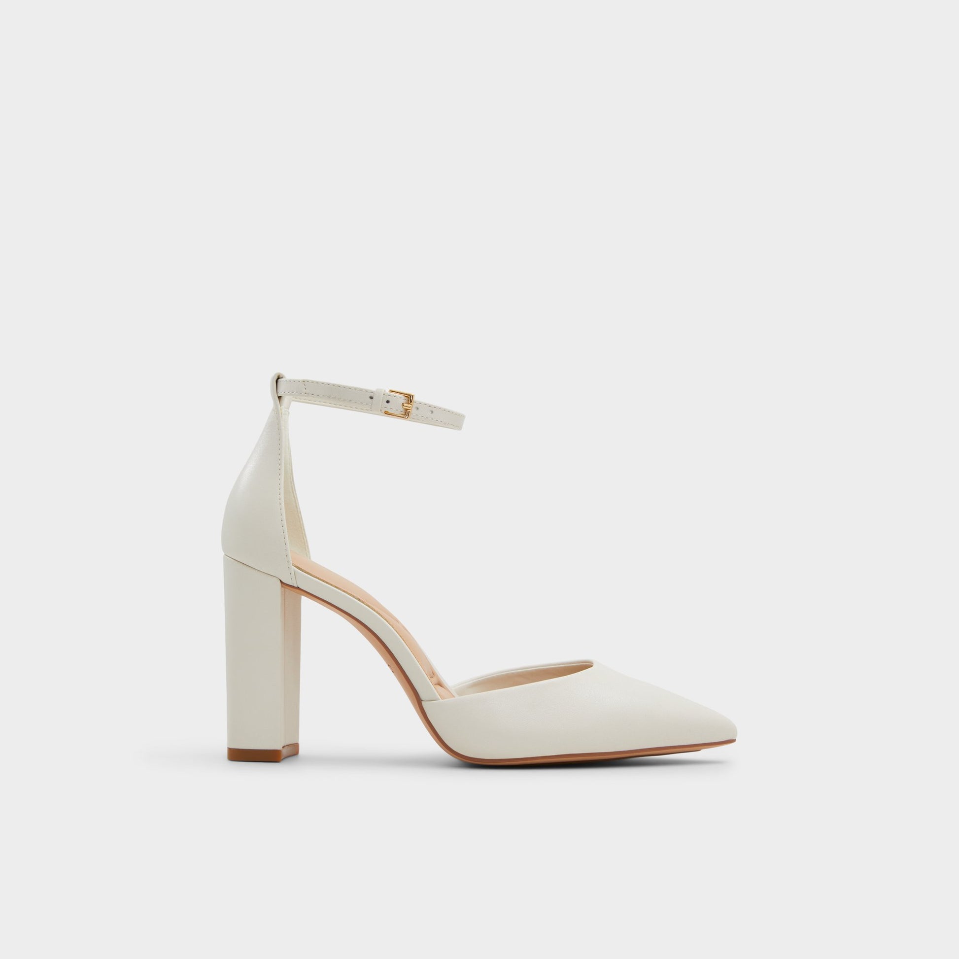 Main View of White/bone Faith Strappy heeled shoe for Womens