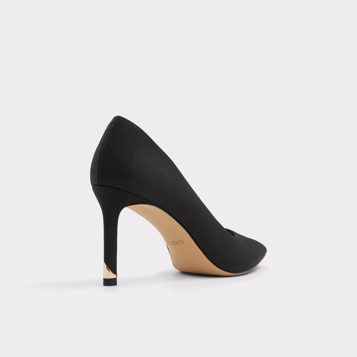 Three-quarter angle of Other Black Candace Black stiletto Pump's back side