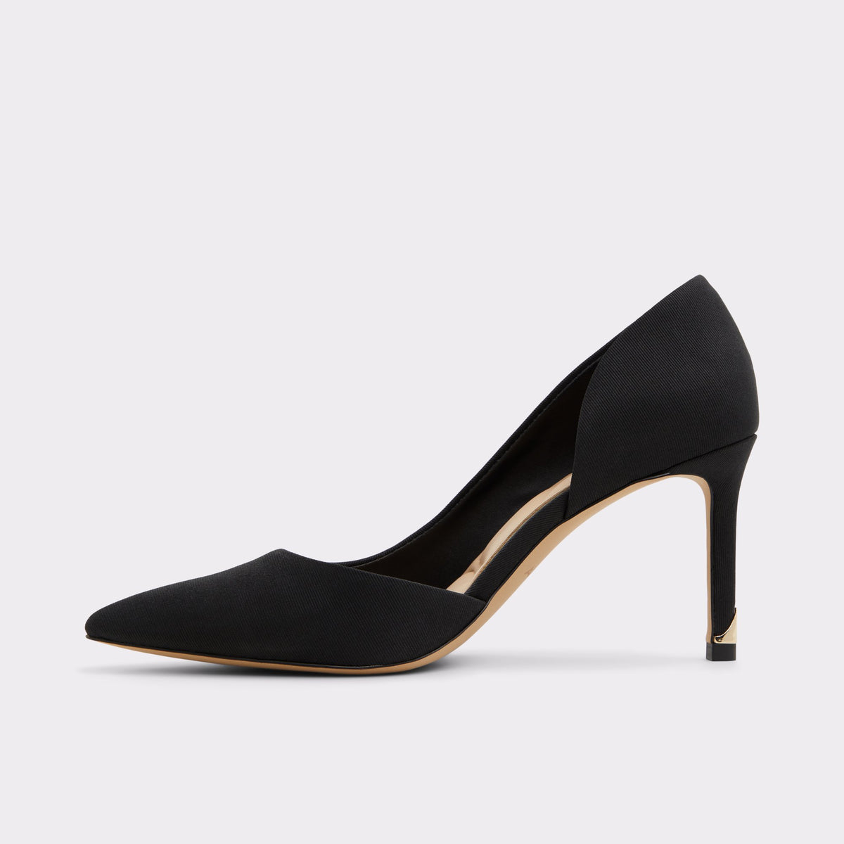 Side view of Other Black Candace Black stiletto Pump