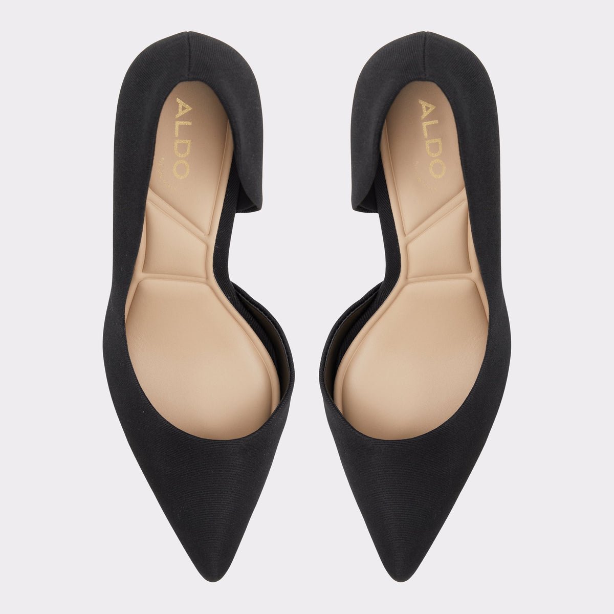 Top-down view of the Other Black Candace Black stiletto Pump