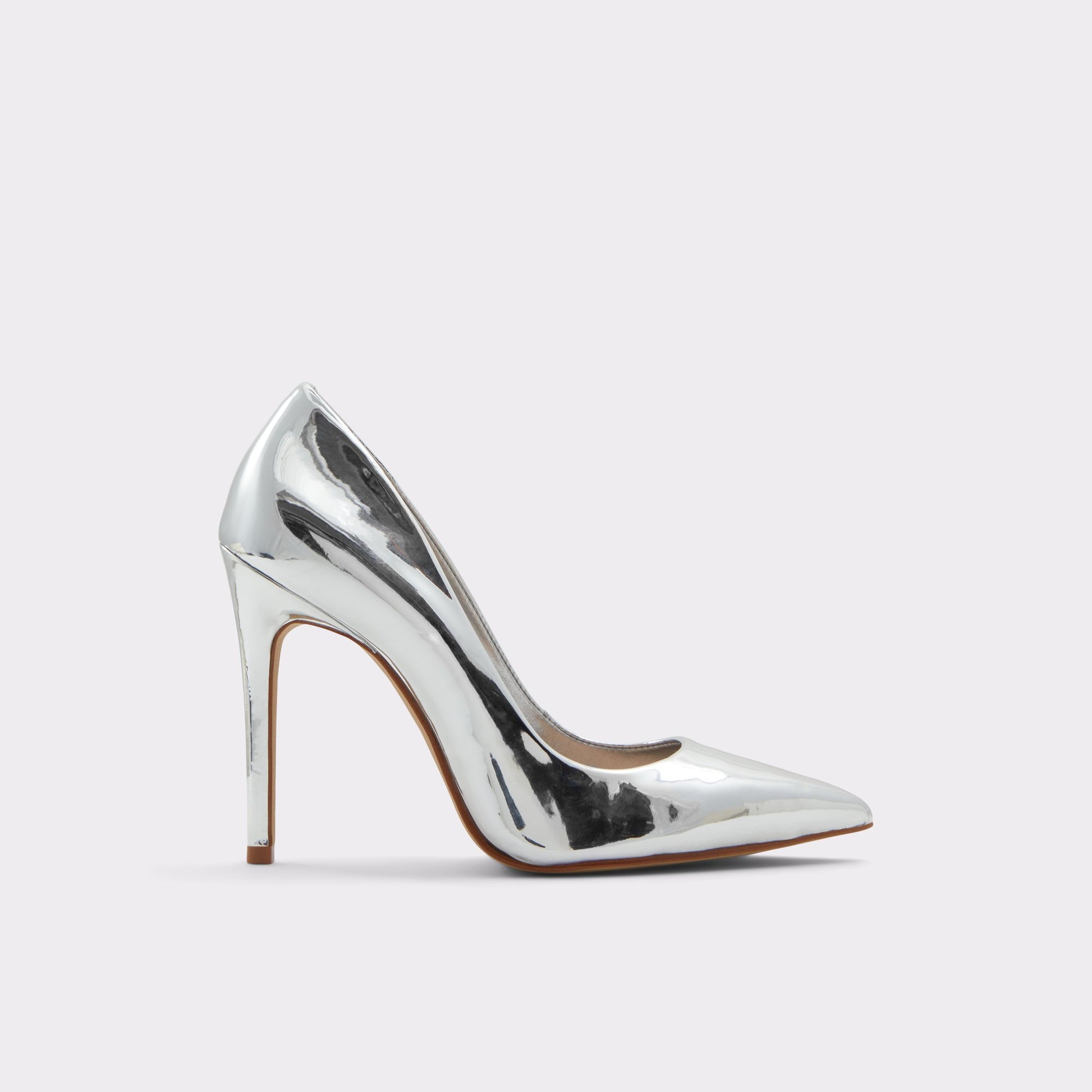 Main View of Silver Cassedyna Stiletto pump for Womens