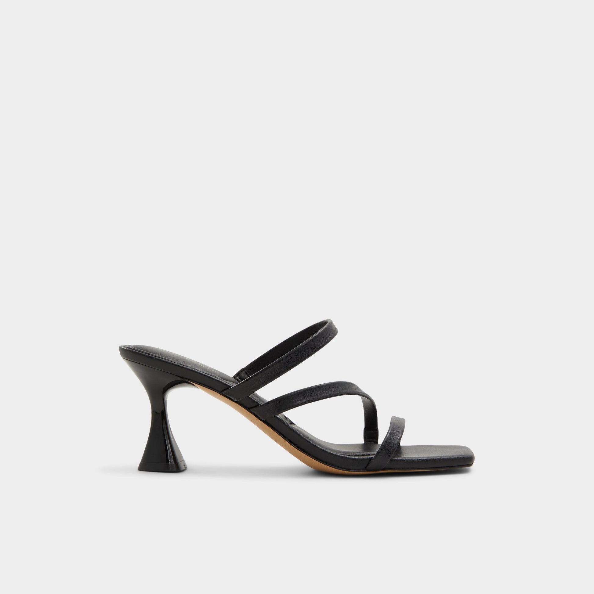 Main View of Black Jewella Strappy heeled sandal for Womens