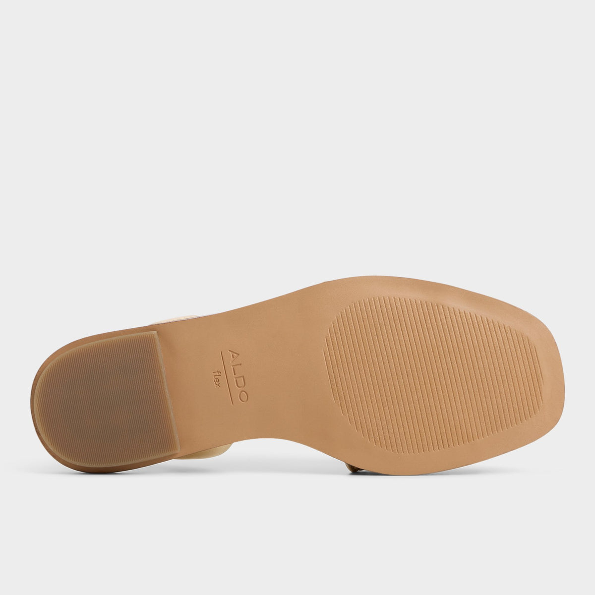 View of Gold Agreinwan Flat sandal's sole