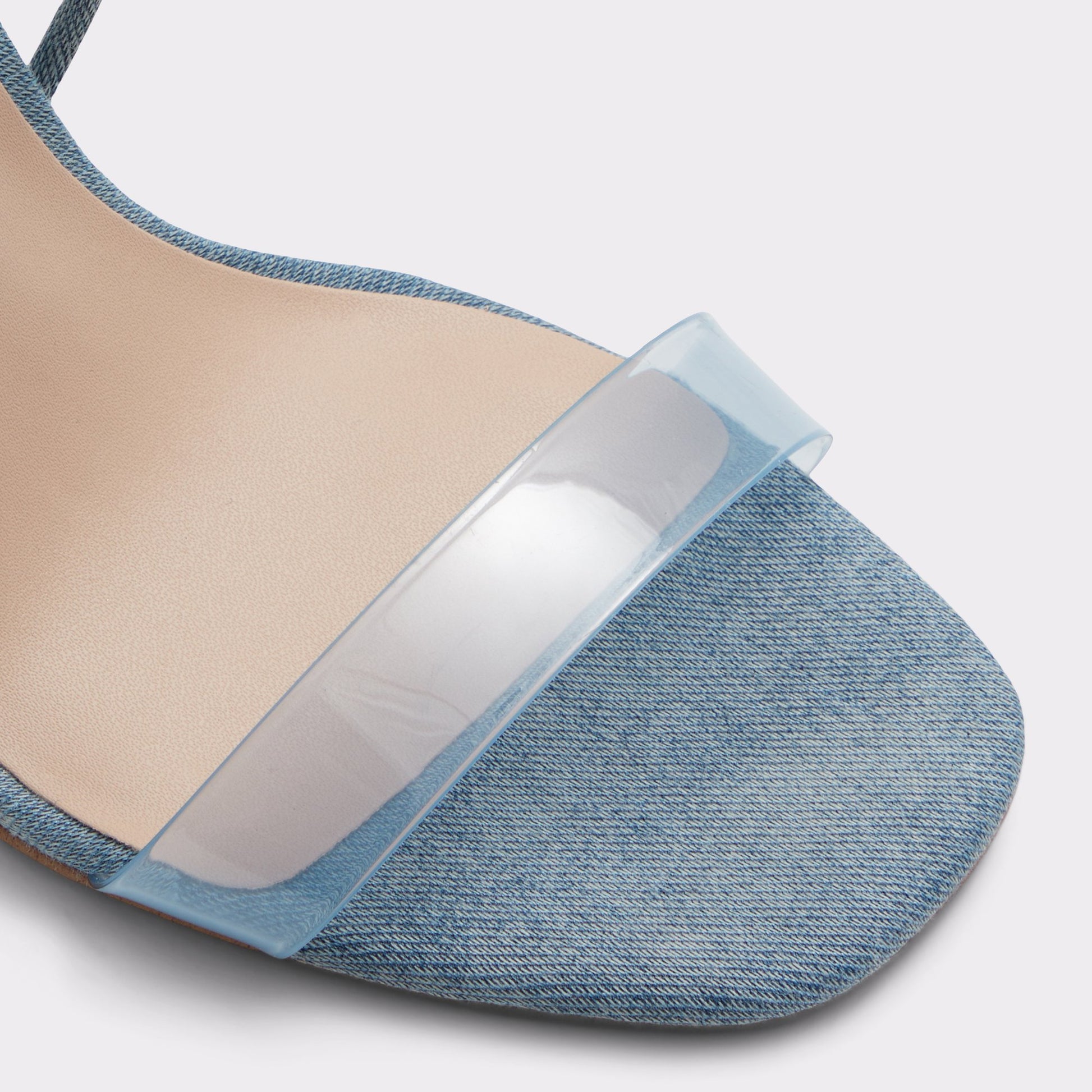 Close-up of the Medium Blue Onardonia Strappy sandal