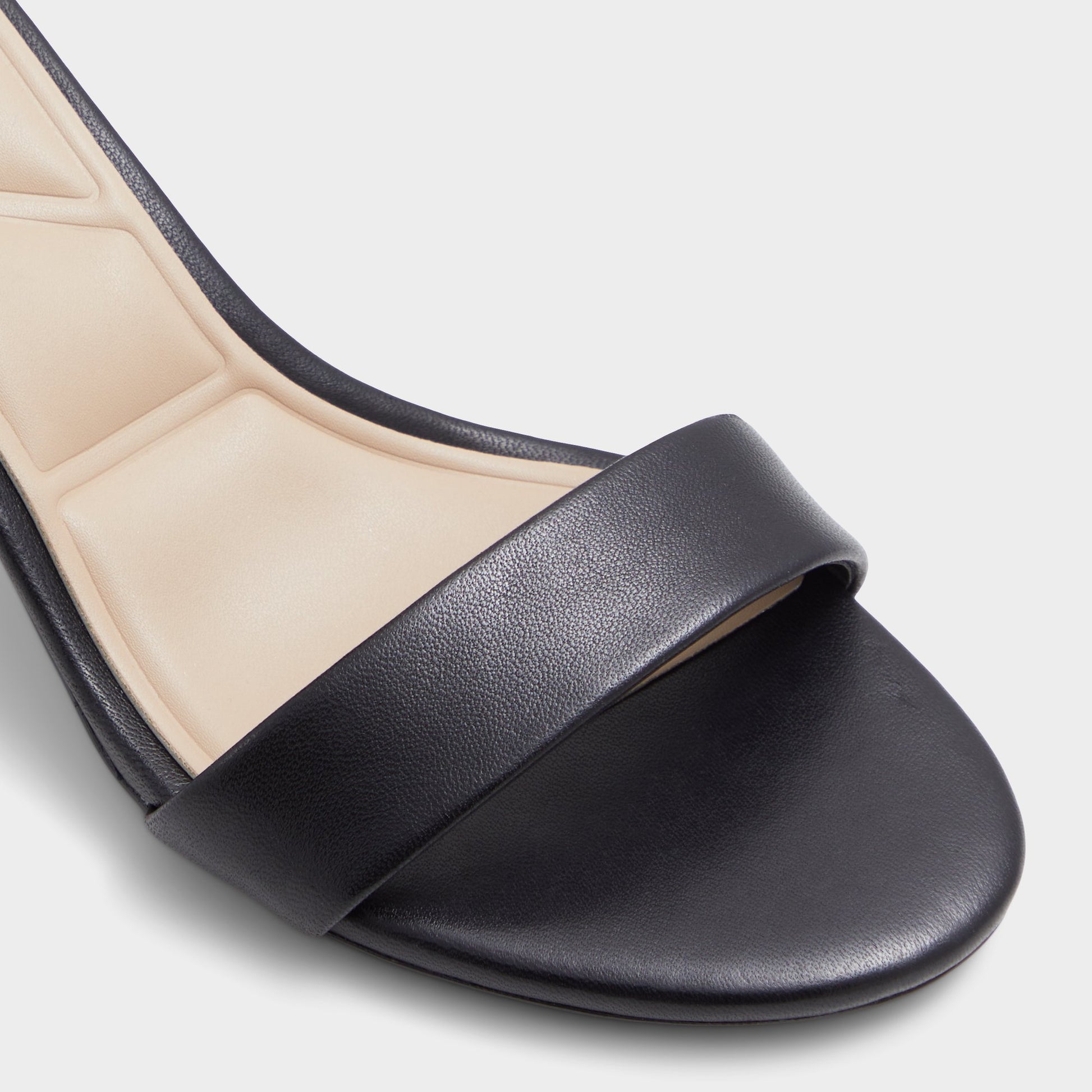 Close-up of the Other Black Pristine Strappy heeled sandal