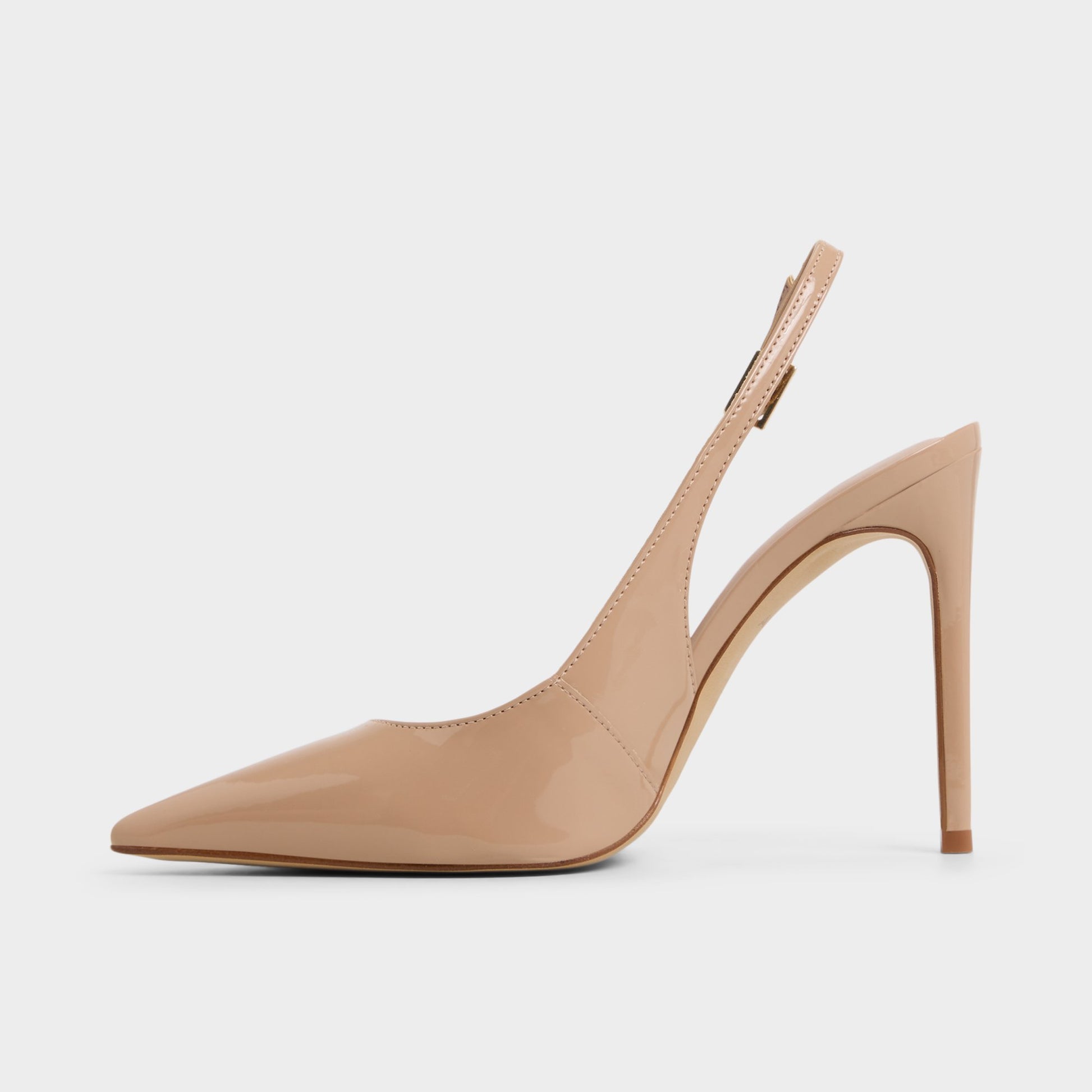Side view of Beige Stessysling Sling back