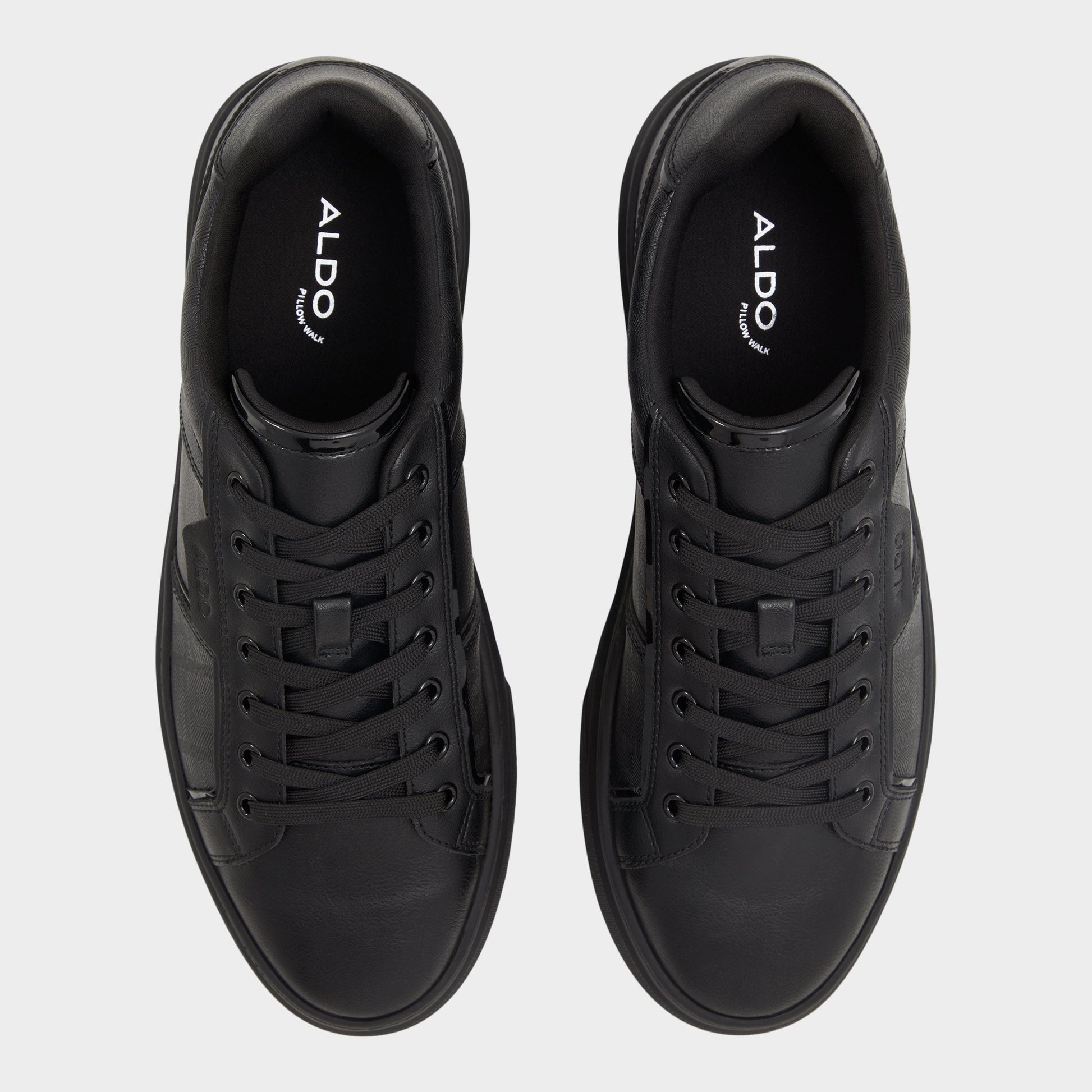 Top-down view of the Other black Courtline Low top sneaker