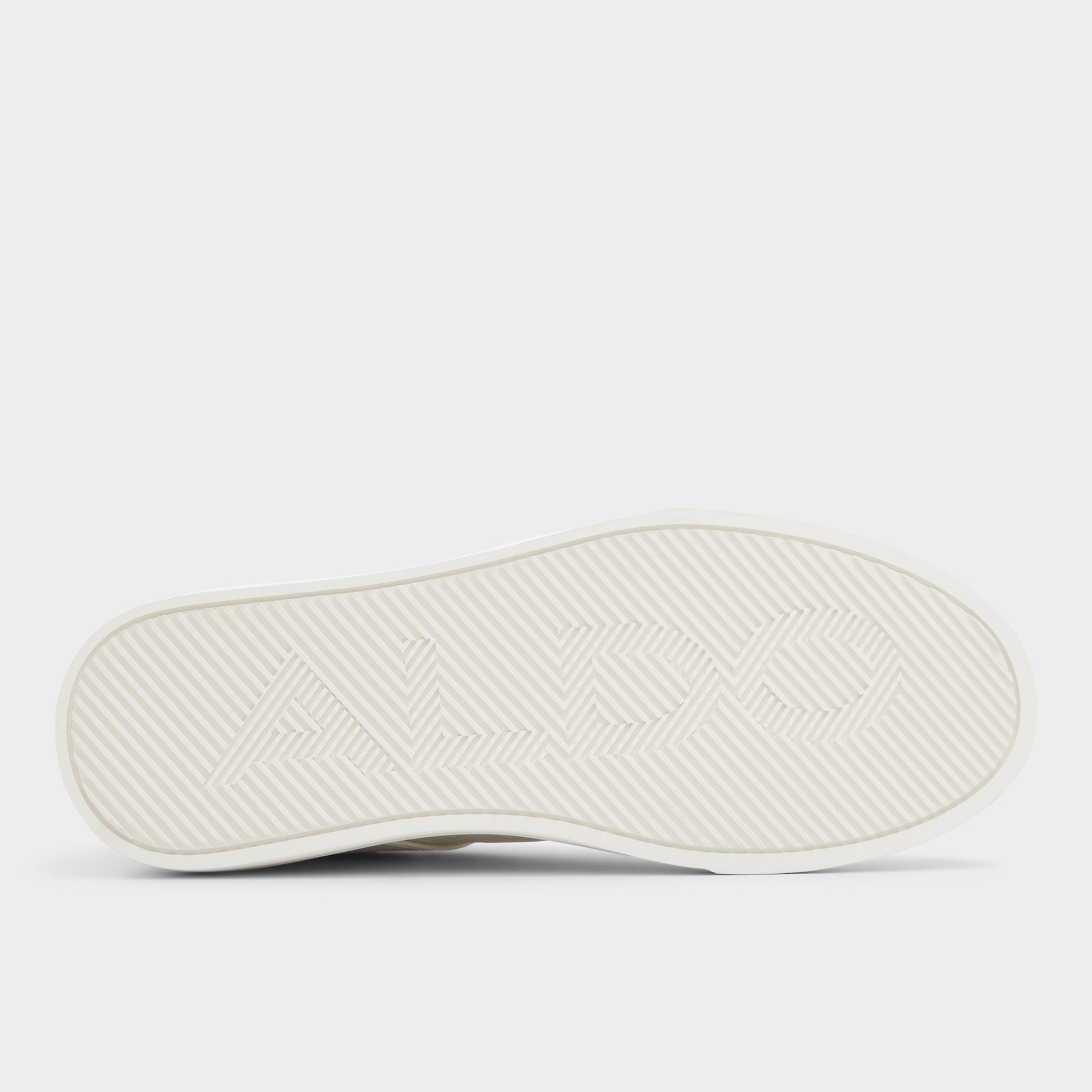 View of White/Bone Courtline Low top sneaker's sole
