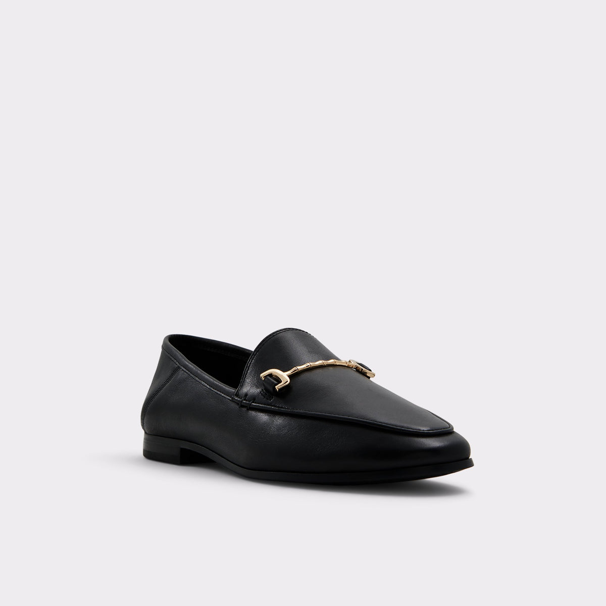 Three-quarter angle of Black Kesley Loafer's front side