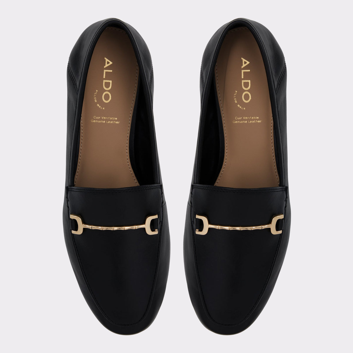 Top-down view of the Black Kesley Loafer