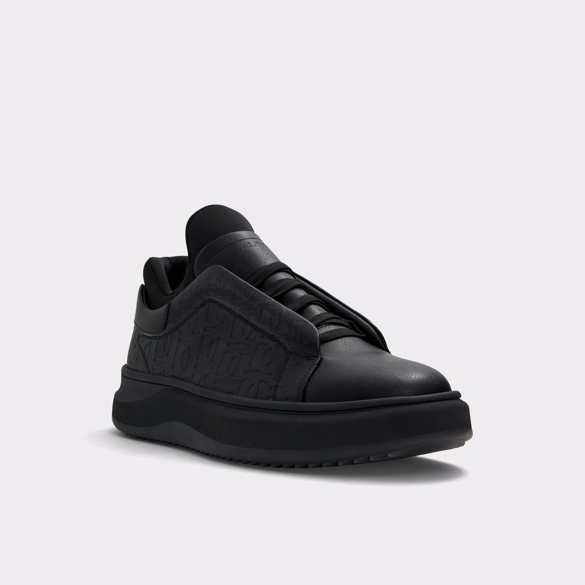 Three-quarter angle of Other Black Midwavespec Low top sneaker's front side