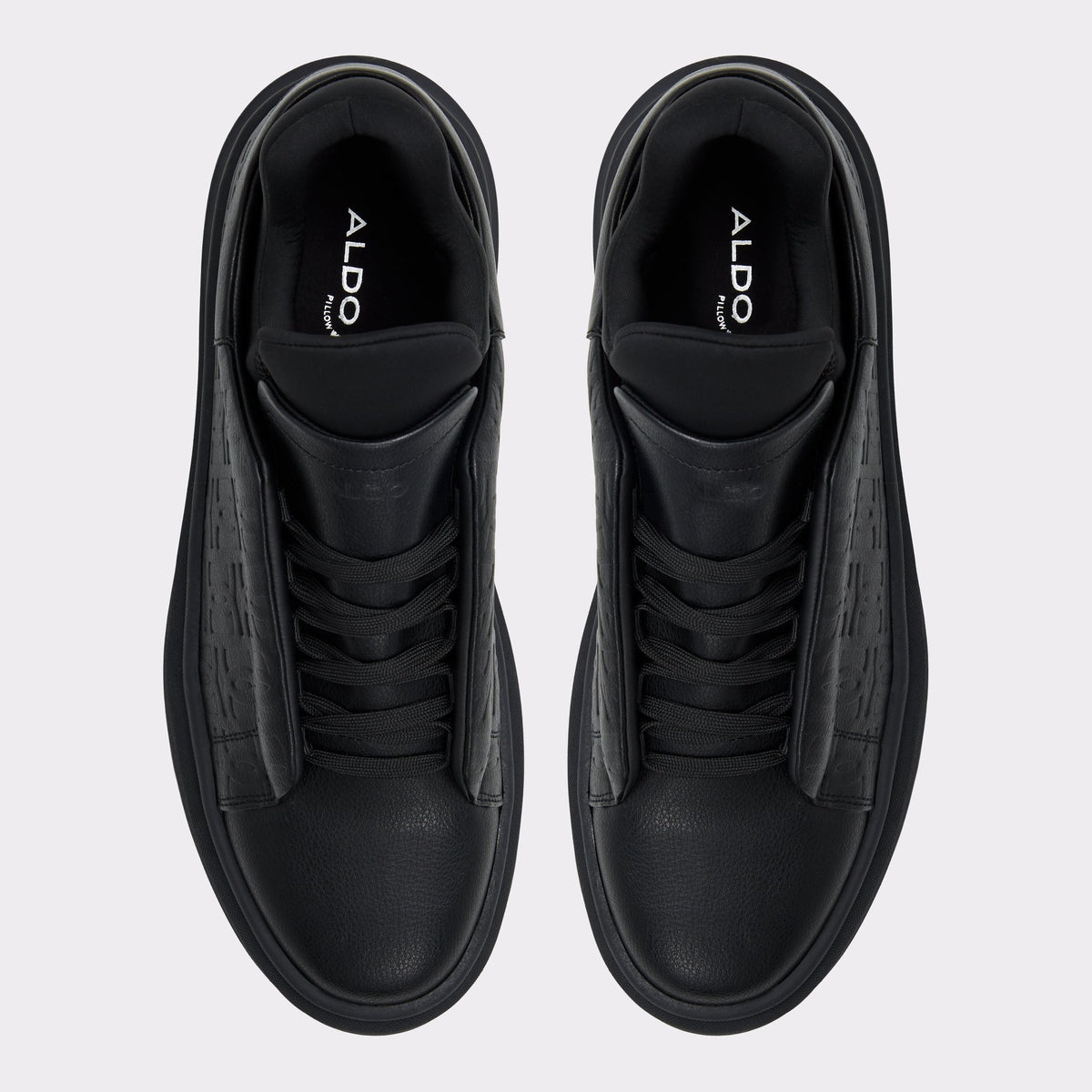Top-down view of the Other Black Midwavespec Low top sneaker