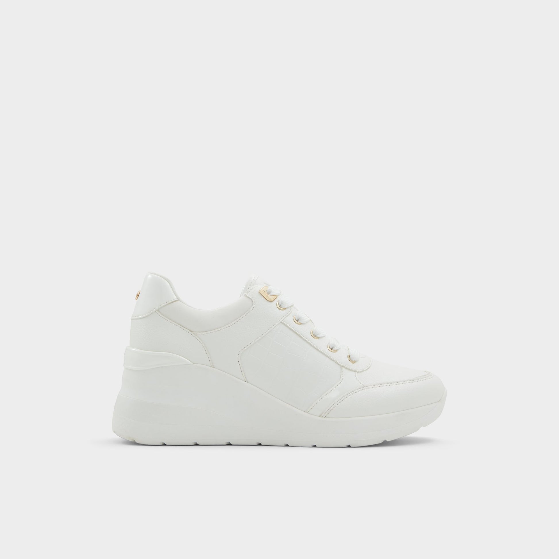 Main View of White Overflow Iconistep Jogger sneaker for Womens