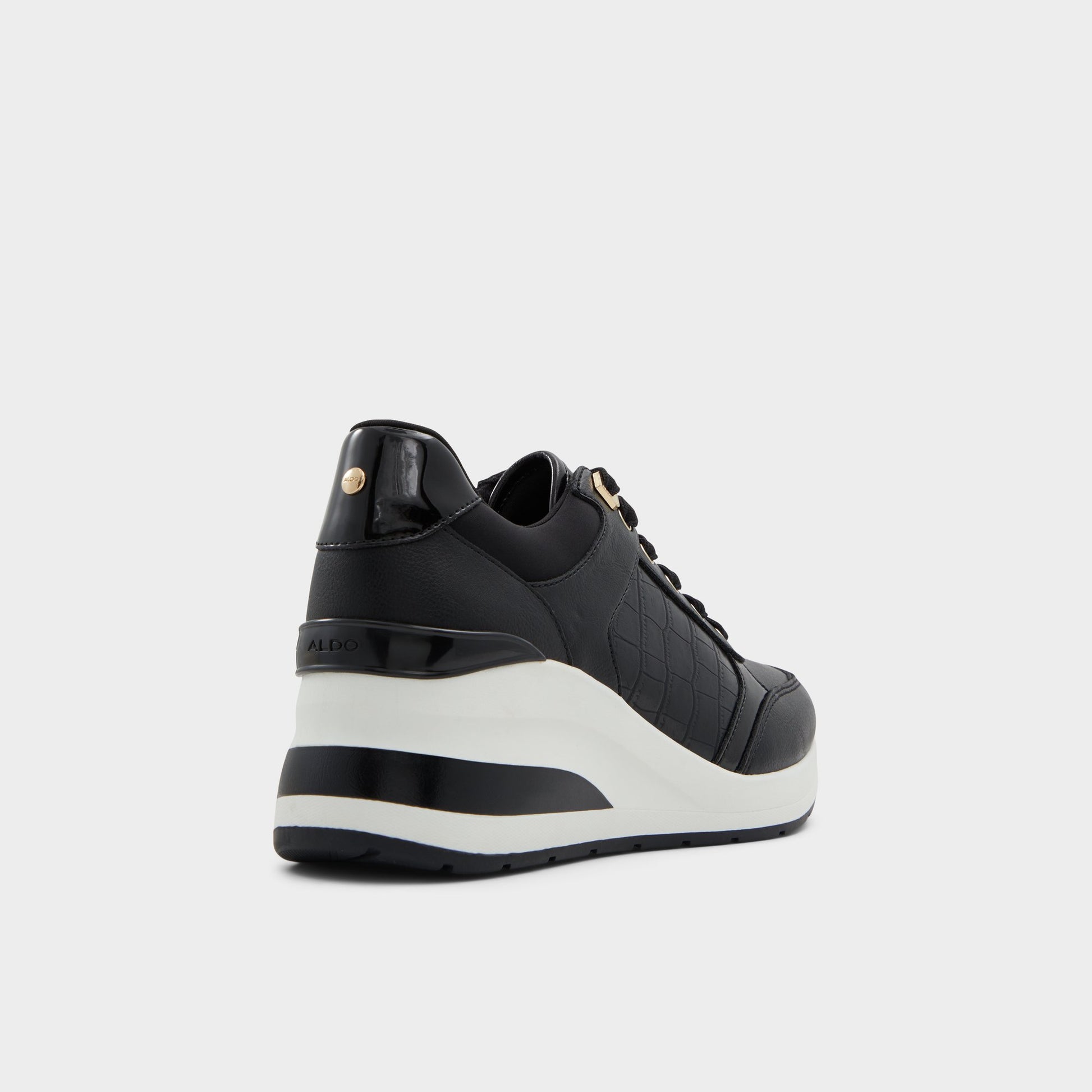 Three-quarter angle of Other Black Iconistep Jogger sneaker's back side