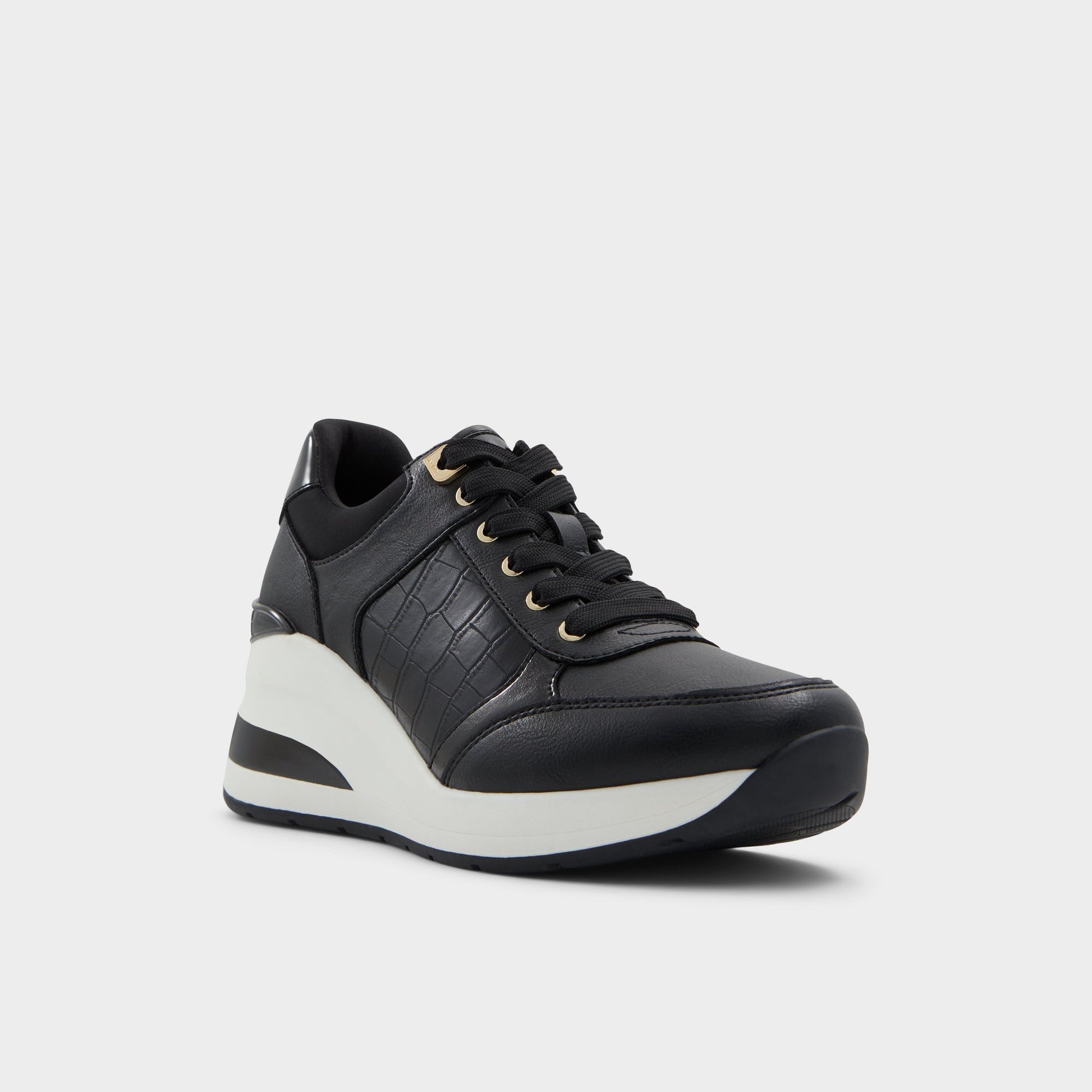 Three-quarter angle of Other Black Iconistep Jogger sneaker's front side