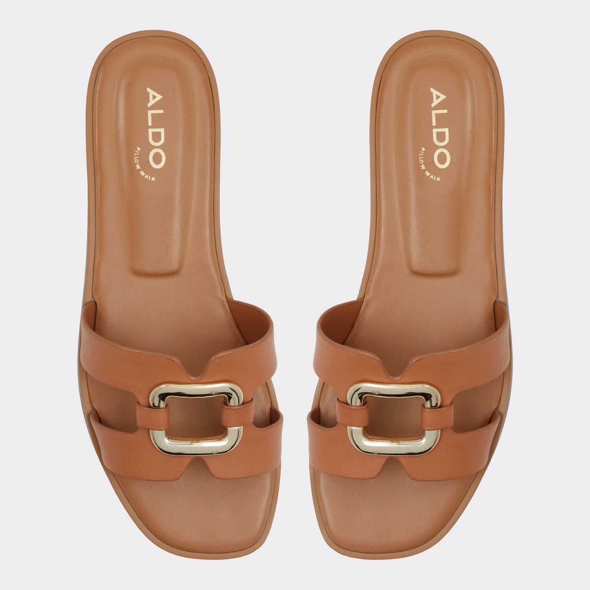 Top-down view of the Dark Beige Nydaokin Slide sandal