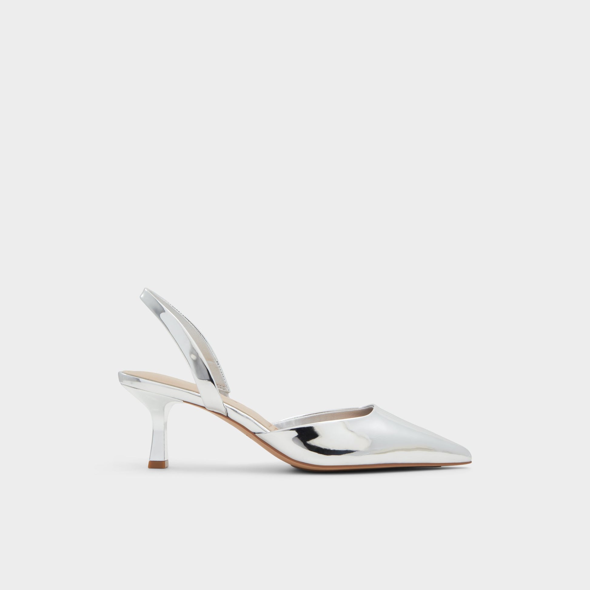 Main View of Silver Gavedessi Slingback heel for Womens