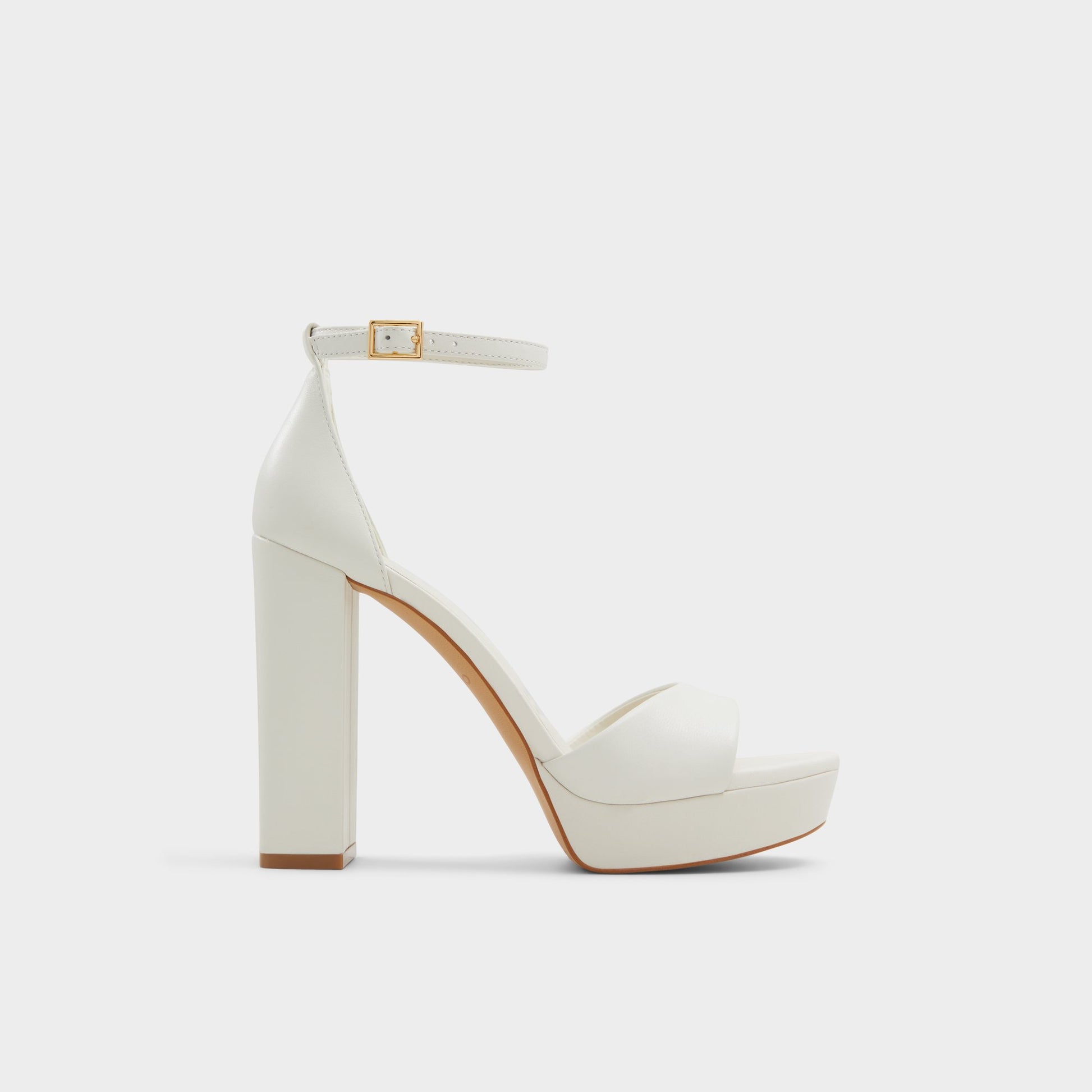 Main View of White/Bone Enaegyn2.0 Strappy heeled sandal for Womens