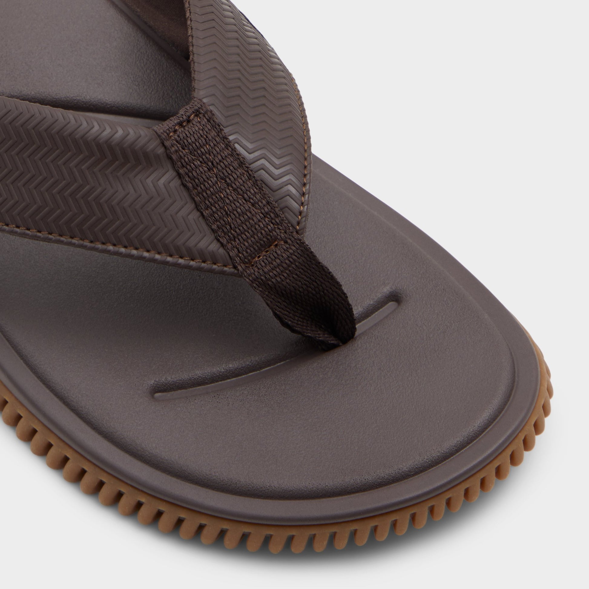 Close-up of the Other brown Riptide Flip flop