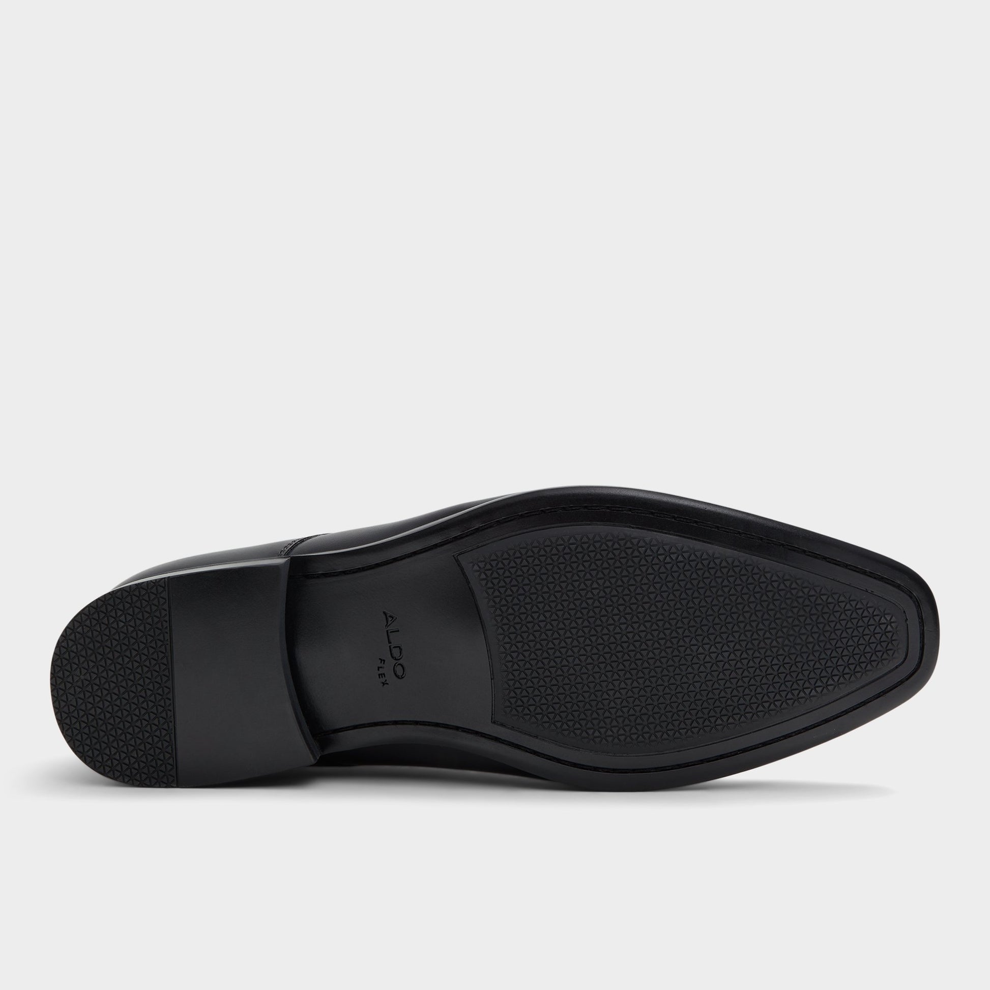 View of Black Bocelli Oxford shoe's sole