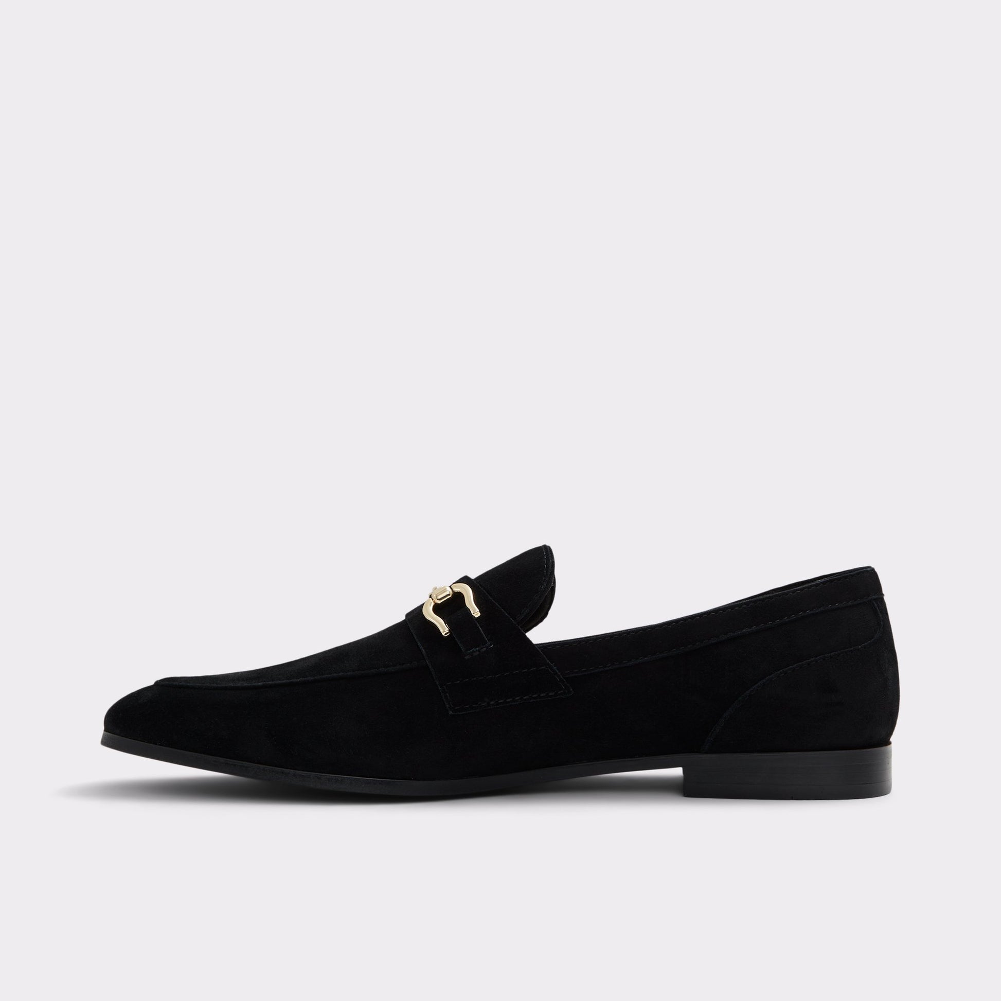 Side view of Open Black Marinho Loafer