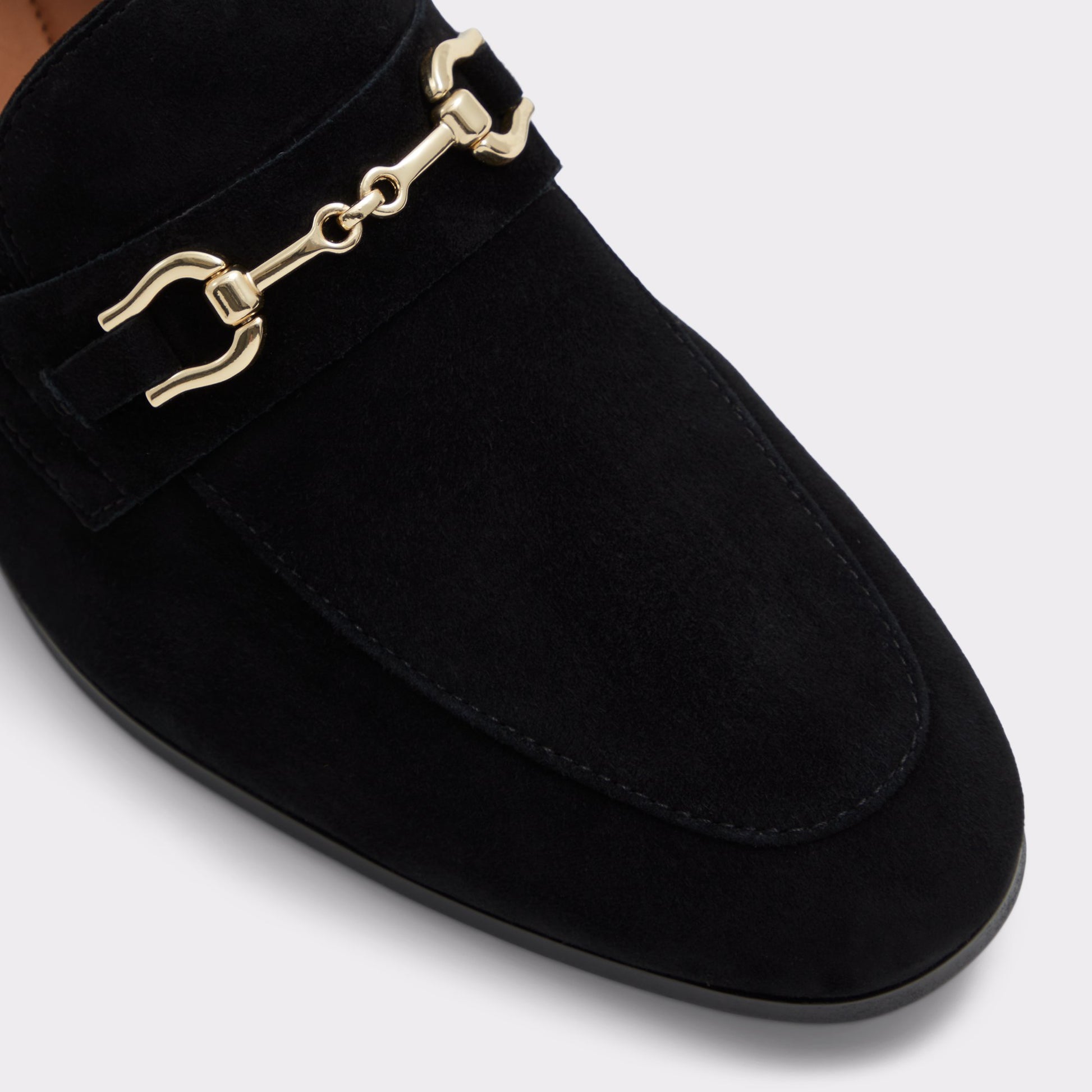 Close-up of the Open Black Marinho Loafer
