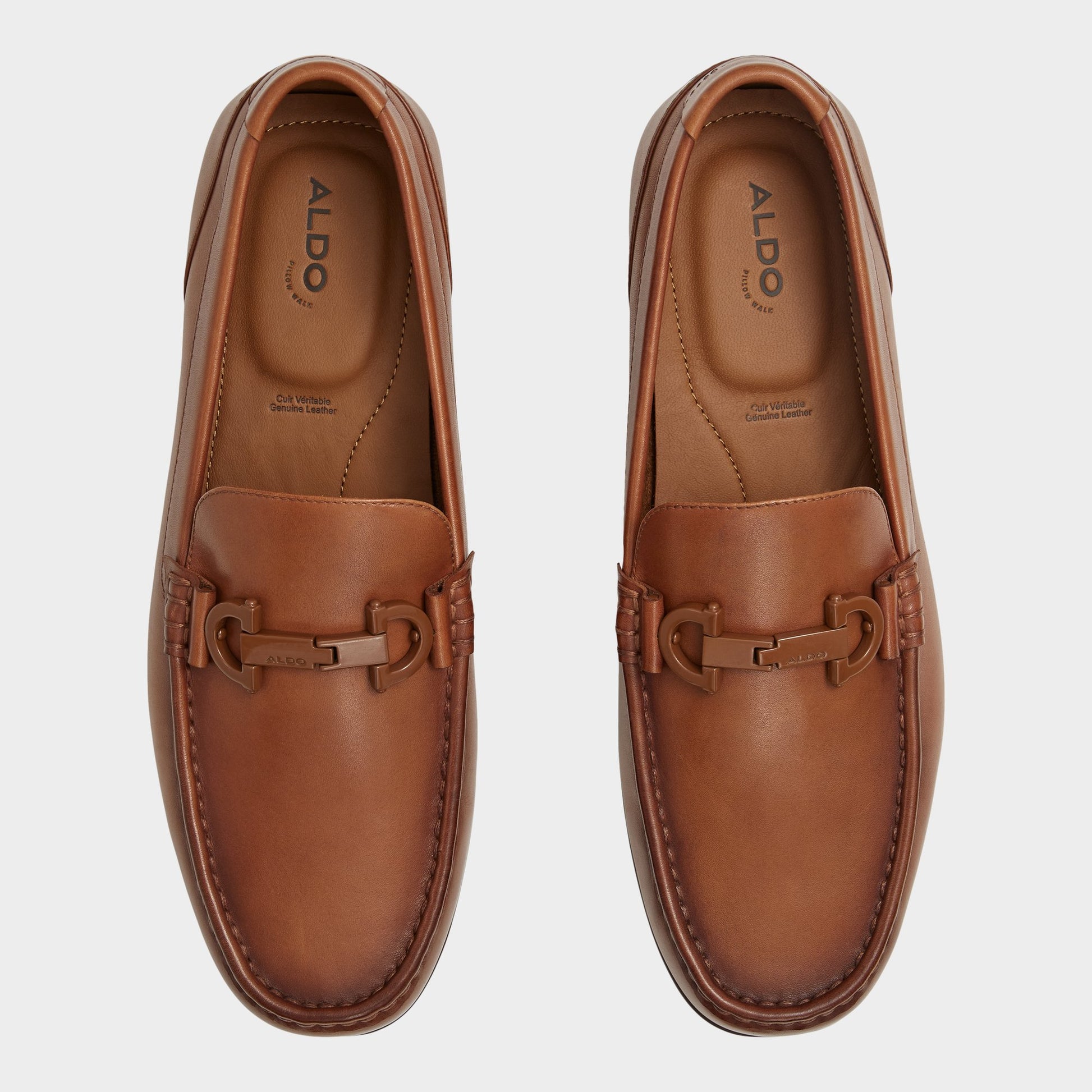 Top-down view of the Light Brown Orlovoflexx Slip-on