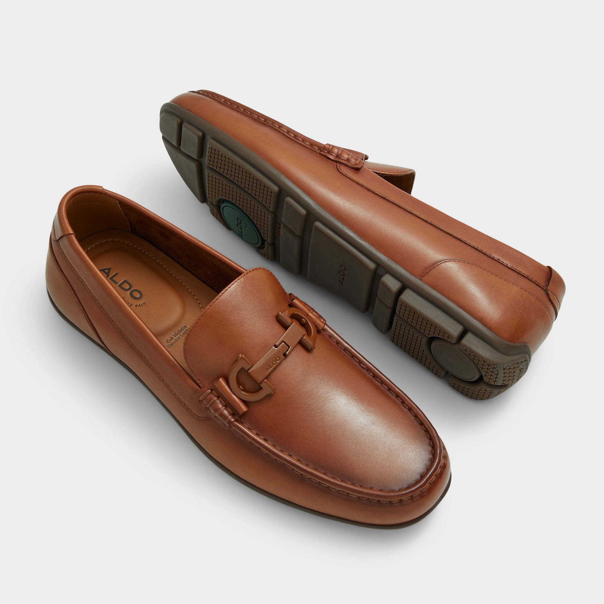Highlighted view of a pair of Light Brown Orlovoflexx Slip-ons