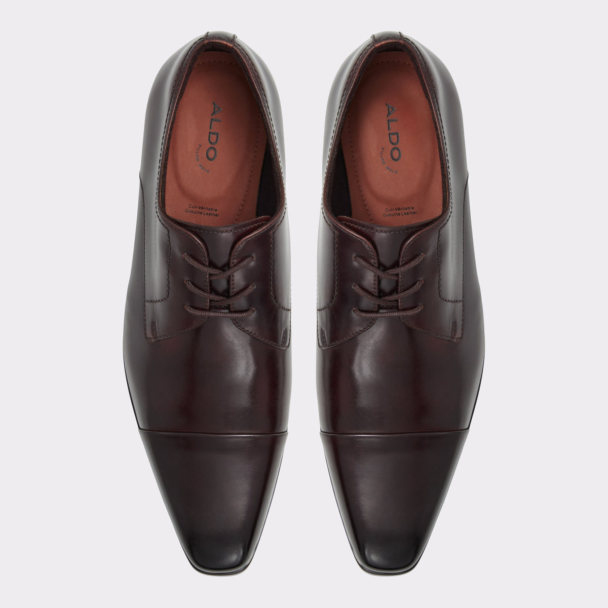 Top-down view of the Other Brown Mulligan Oxford shoe