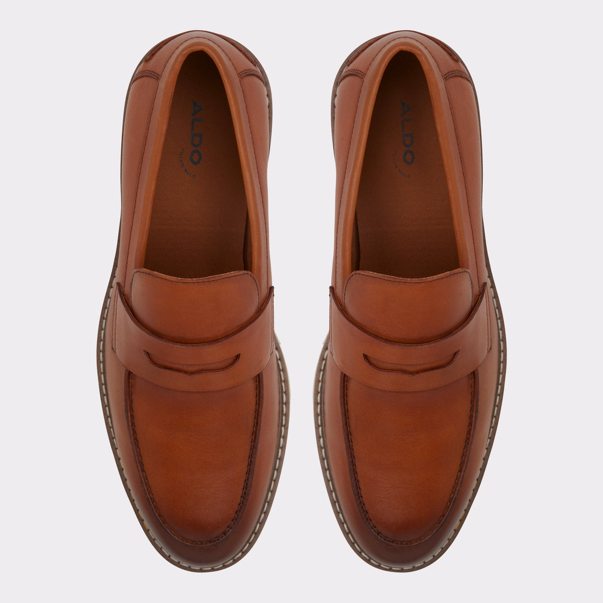 Top-down view of the Cognac Zadar Loafer