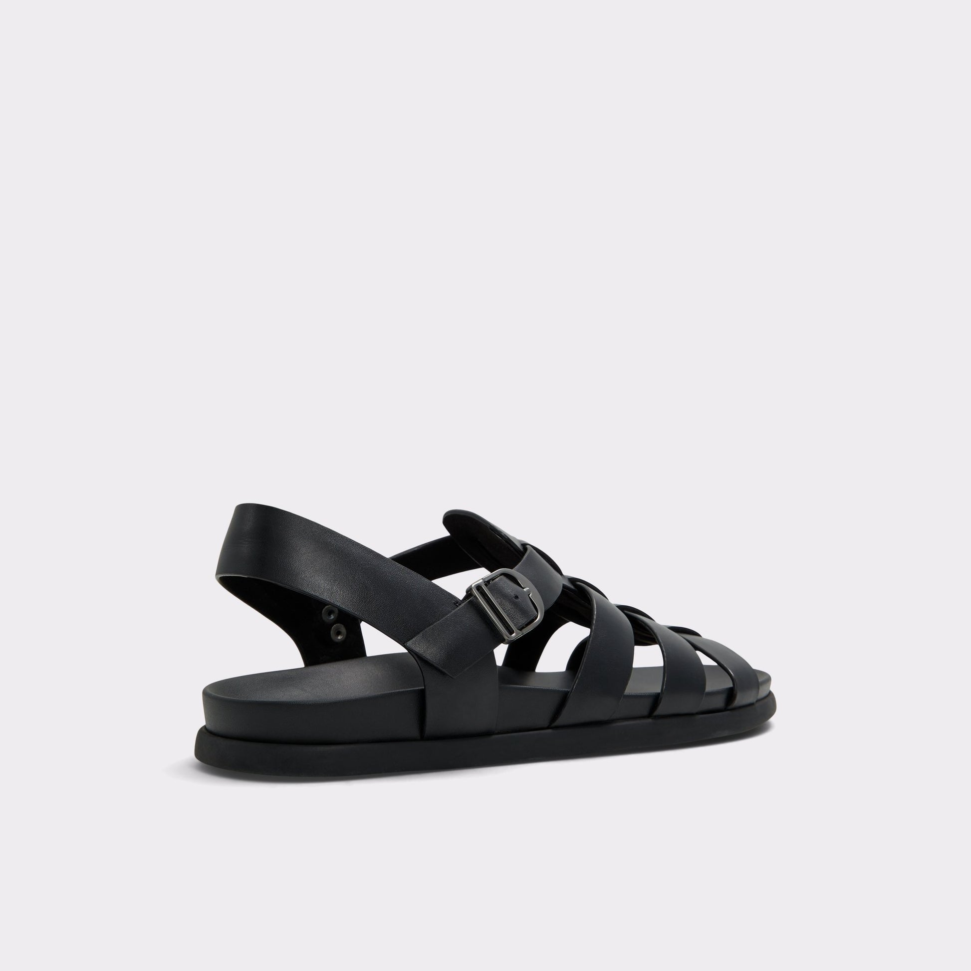 Three-quarter angle of Other Black Canal Flat sandal's back side