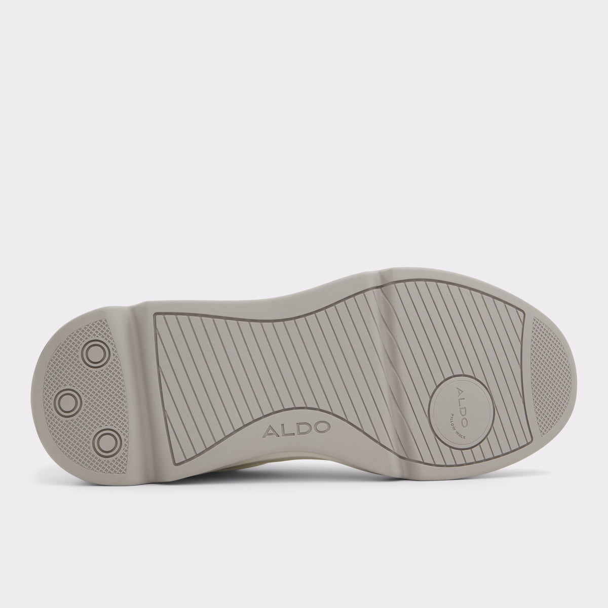 View of White Hobart Slip-on's sole