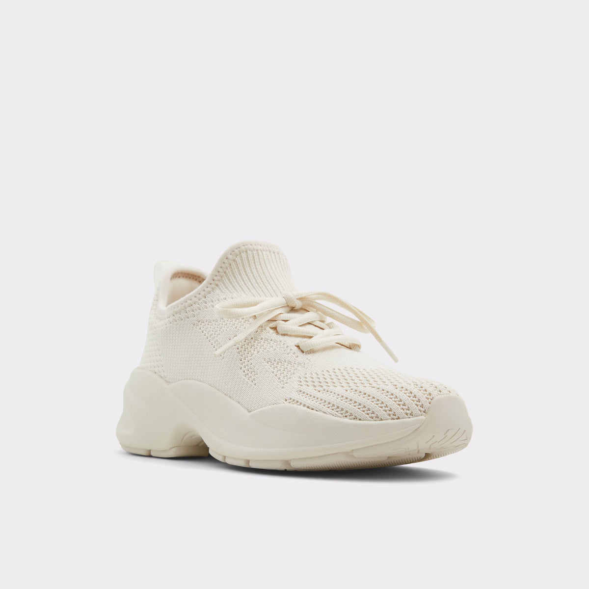 Three-quarter angle of Other White Allday Jogger sole sneaker's front side