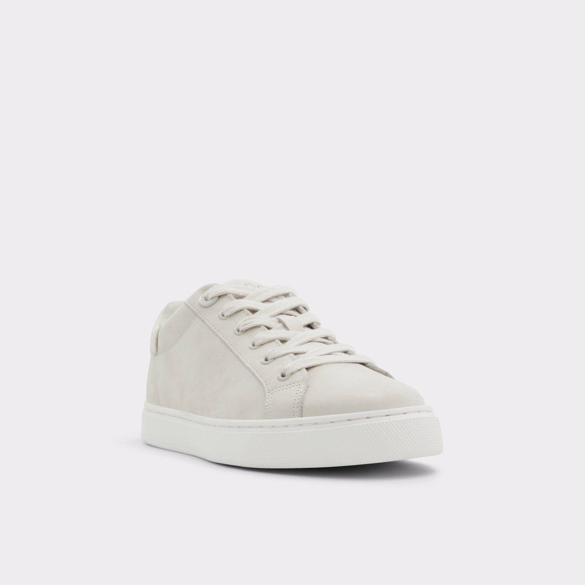 Three-quarter angle of Light Grey Woolly Low top sneaker's front side