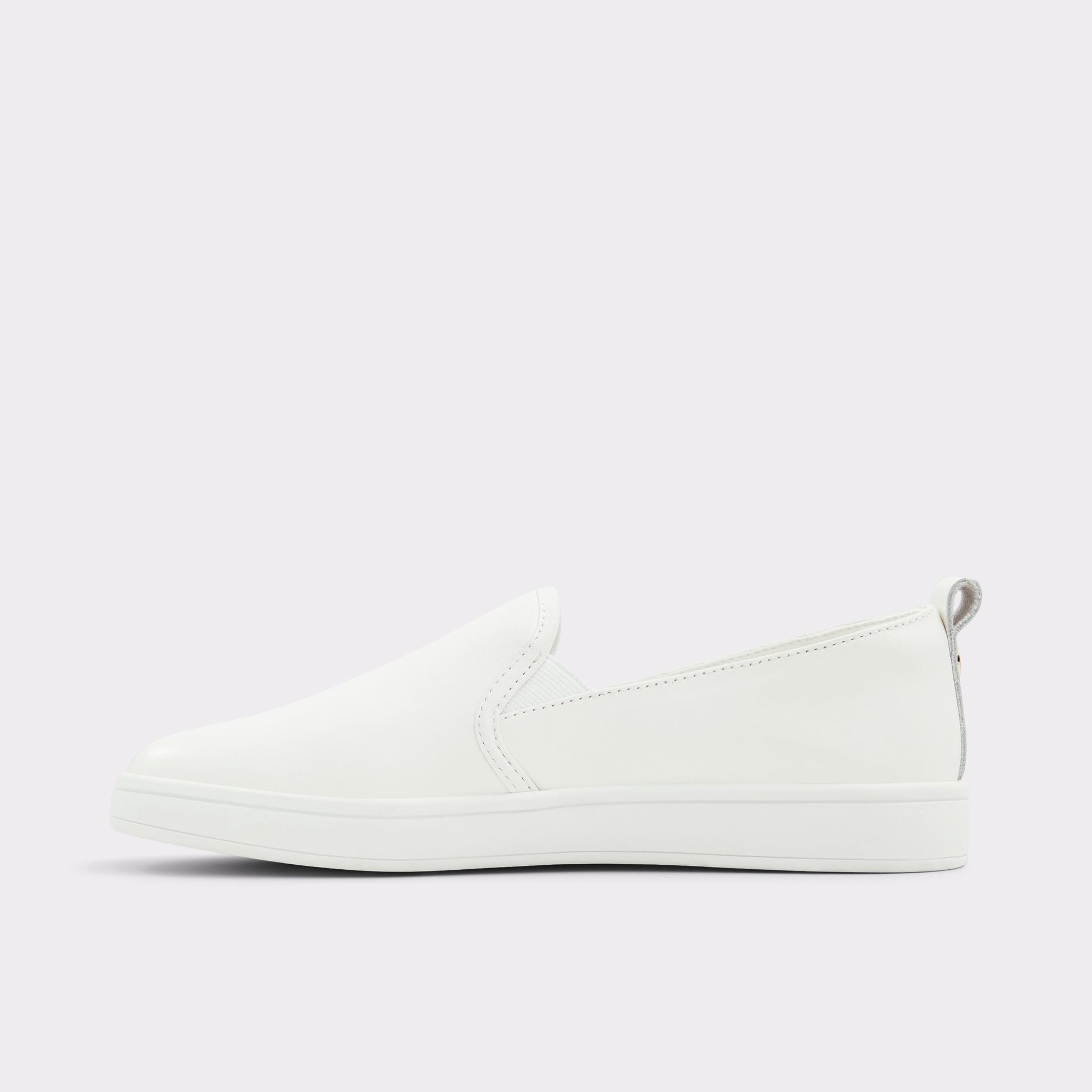 Side view of White Roolly Low top sneaker